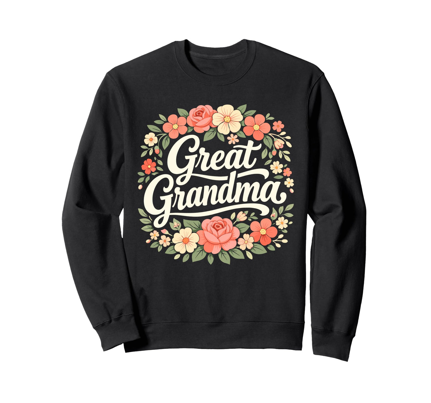 Wildflowers Great Grandma Floral Sweatshirt - Custom Art Print Unisex - T-Shirt, Sweatshirt, Hoodie