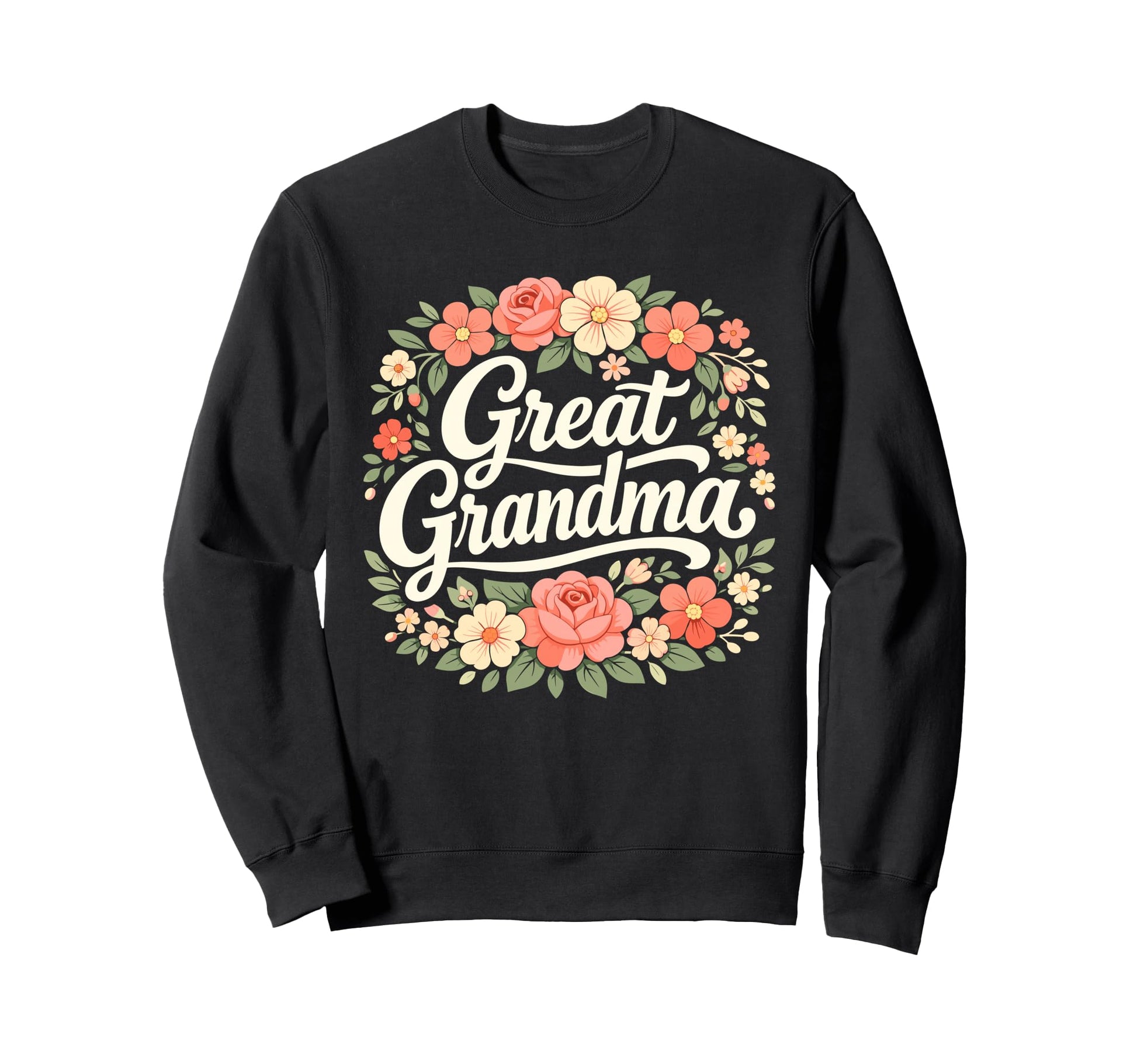 Wildflowers Great Grandma Floral Sweatshirt - Custom Art Print Unisex - T-Shirt, Sweatshirt, Hoodie
