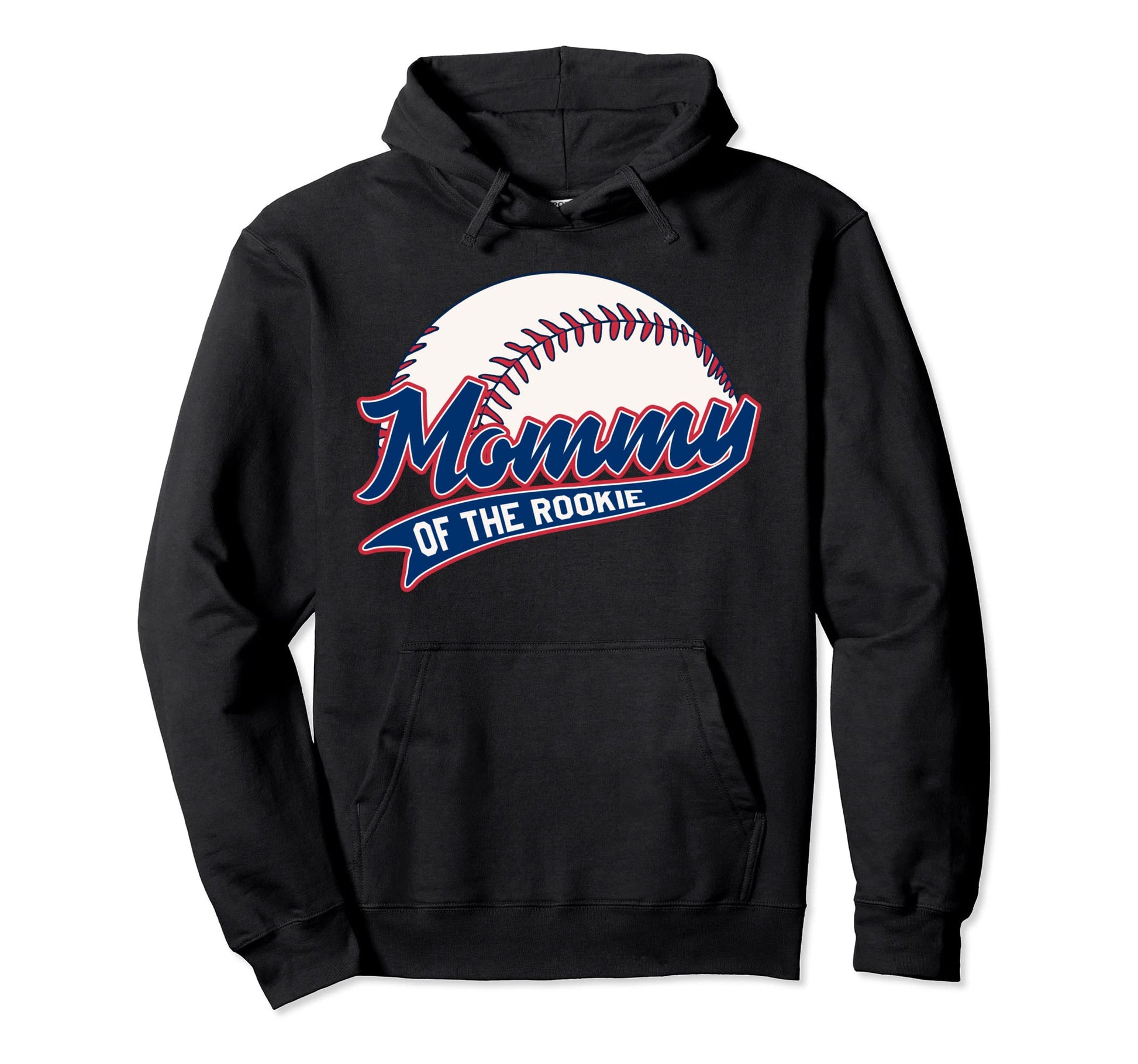 Mommy Rookie Birthday Baseball Hoodie - Casual Everyday Wear Men Women - T-Shirt, Sweatshirt, Hoodie