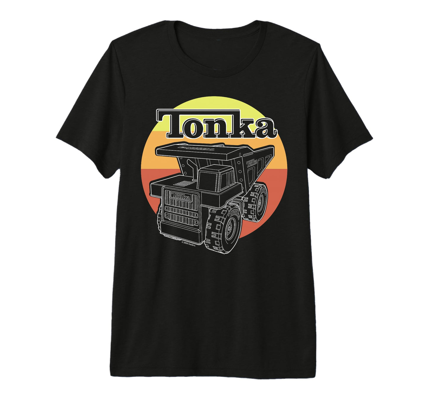 Tonka Sunset Stripe Truck Logo Tri Blend T-Shirt - Aesthetic Graphic Unisex - T-Shirt, Sweatshirt, Hoodie