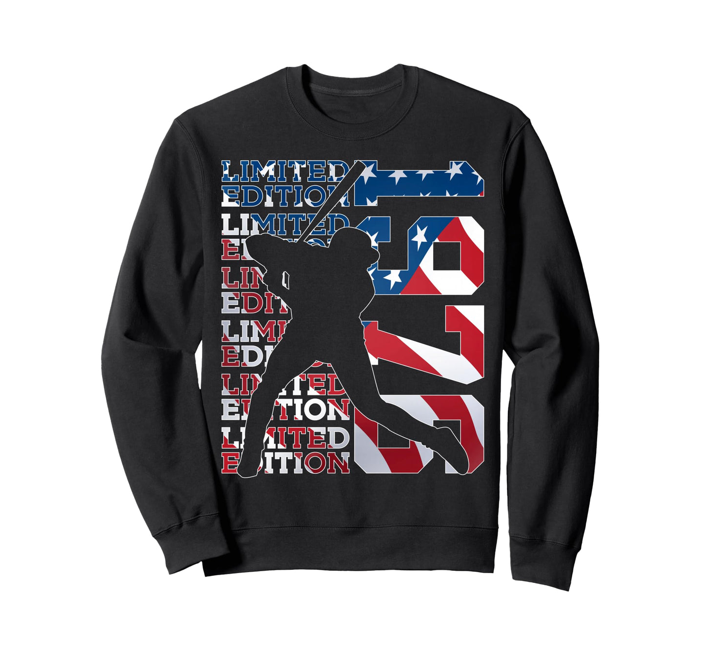 1976 Baseball 50Th Birthday Sweatshirt - Fun Novelty Design for Adults - T-Shirt, Sweatshirt, Hoodie