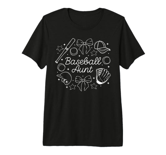 Baseball Aunt Coquette Aunt Baseball T-Shirt - Aesthetic Graphic Unisex - T-Shirt, Sweatshirt, Hoodie
