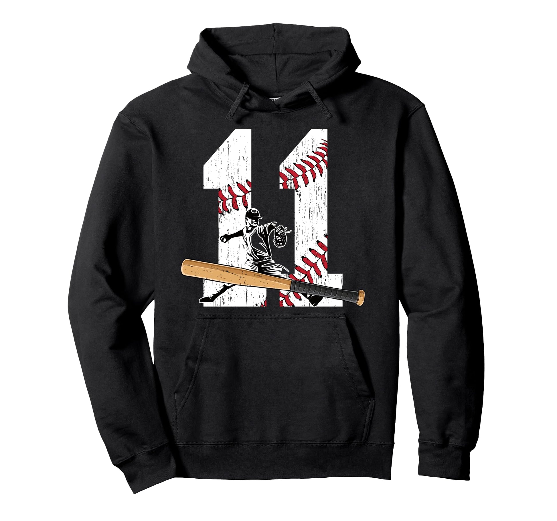 11Th Birthday Party Baseball Eleven Hoodie - Minimalist Print Men Women - T-Shirt, Sweatshirt, Hoodie