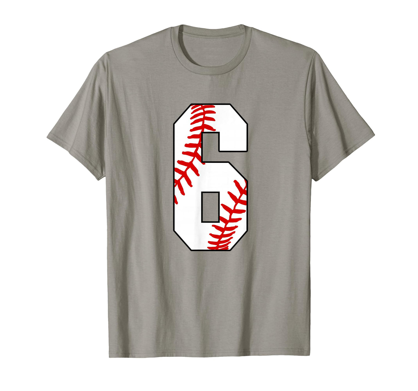 6 Baseball Laces 6Th Birthday Mom T-Shirt - Casual Everyday Wear Unisex - T-Shirt, Sweatshirt, Hoodie