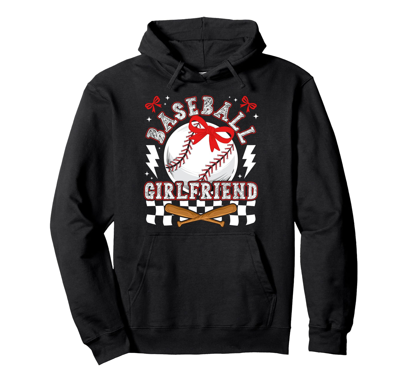 Baseball Girlfriend Coquette Baseball Hoodie - Fun Novelty Design Unisex - T-Shirt, Sweatshirt, Hoodie