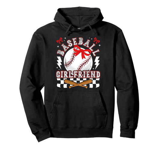 Baseball Girlfriend Coquette Baseball Hoodie - Fun Novelty Design Unisex - T-Shirt, Sweatshirt, Hoodie