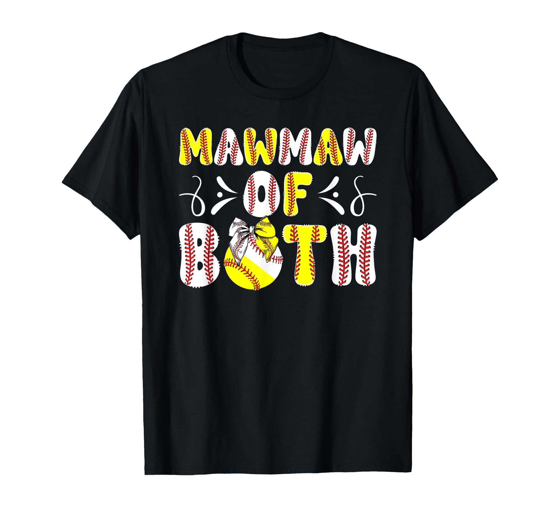 Mawmaw Both Proud Softball T-Shirt - Casual Everyday Wear Men Women - T-Shirt, Sweatshirt, Hoodie
