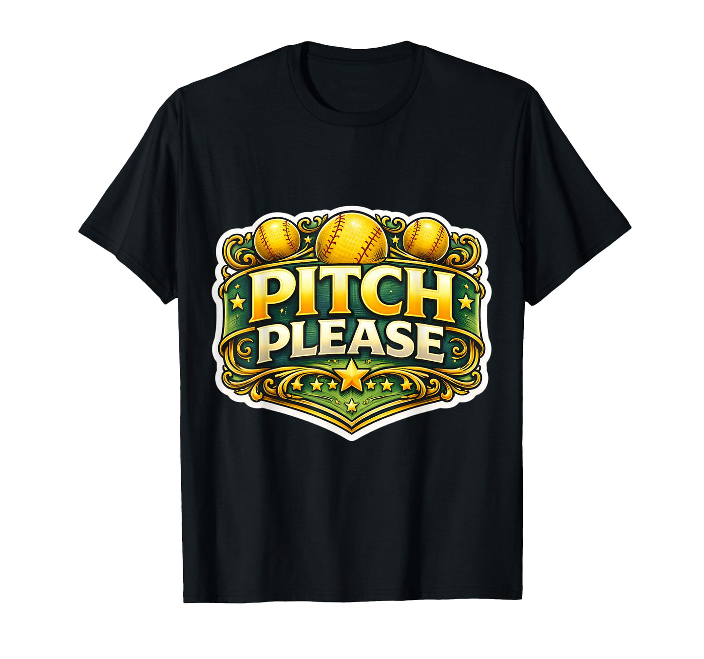 Pitch Please Funny Softball T-Shirt - Casual Everyday Wear for Adults - T-Shirt, Sweatshirt, Hoodie