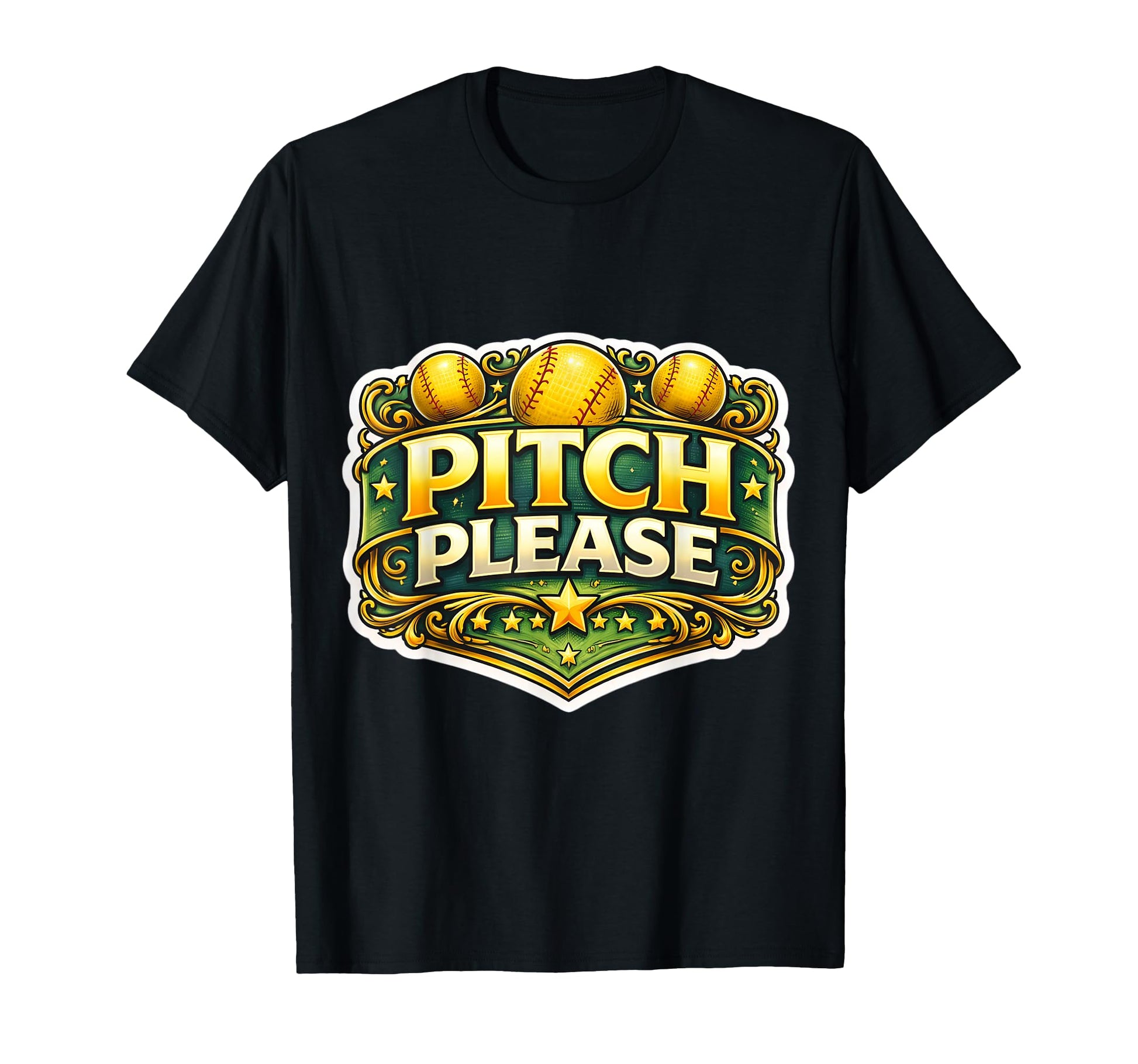 Pitch Please Funny Softball T-Shirt - Casual Everyday Wear for Adults - T-Shirt, Sweatshirt, Hoodie