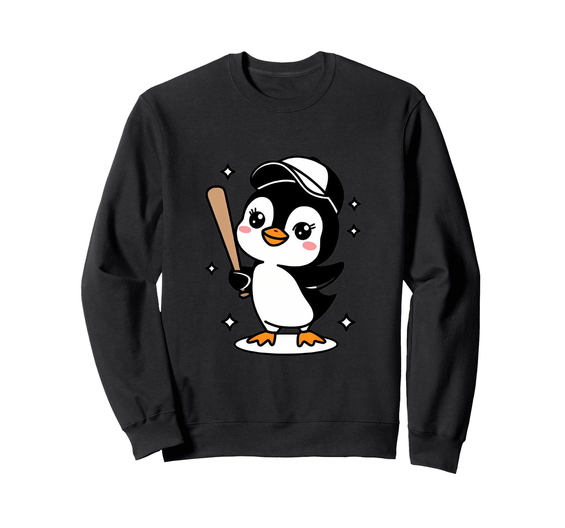 Home Waddle Run Kawaii Baseball Sweatshirt - Casual Everyday Wear Unisex - T-Shirt, Sweatshirt, Hoodie