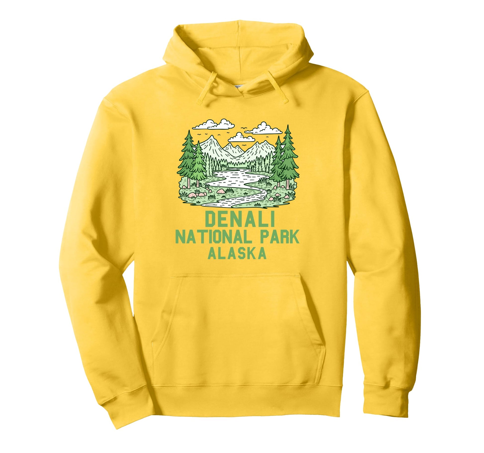 Denali National Park Souvenir Hoodie - Casual Everyday Wear Men Women - T-Shirt, Sweatshirt, Hoodie