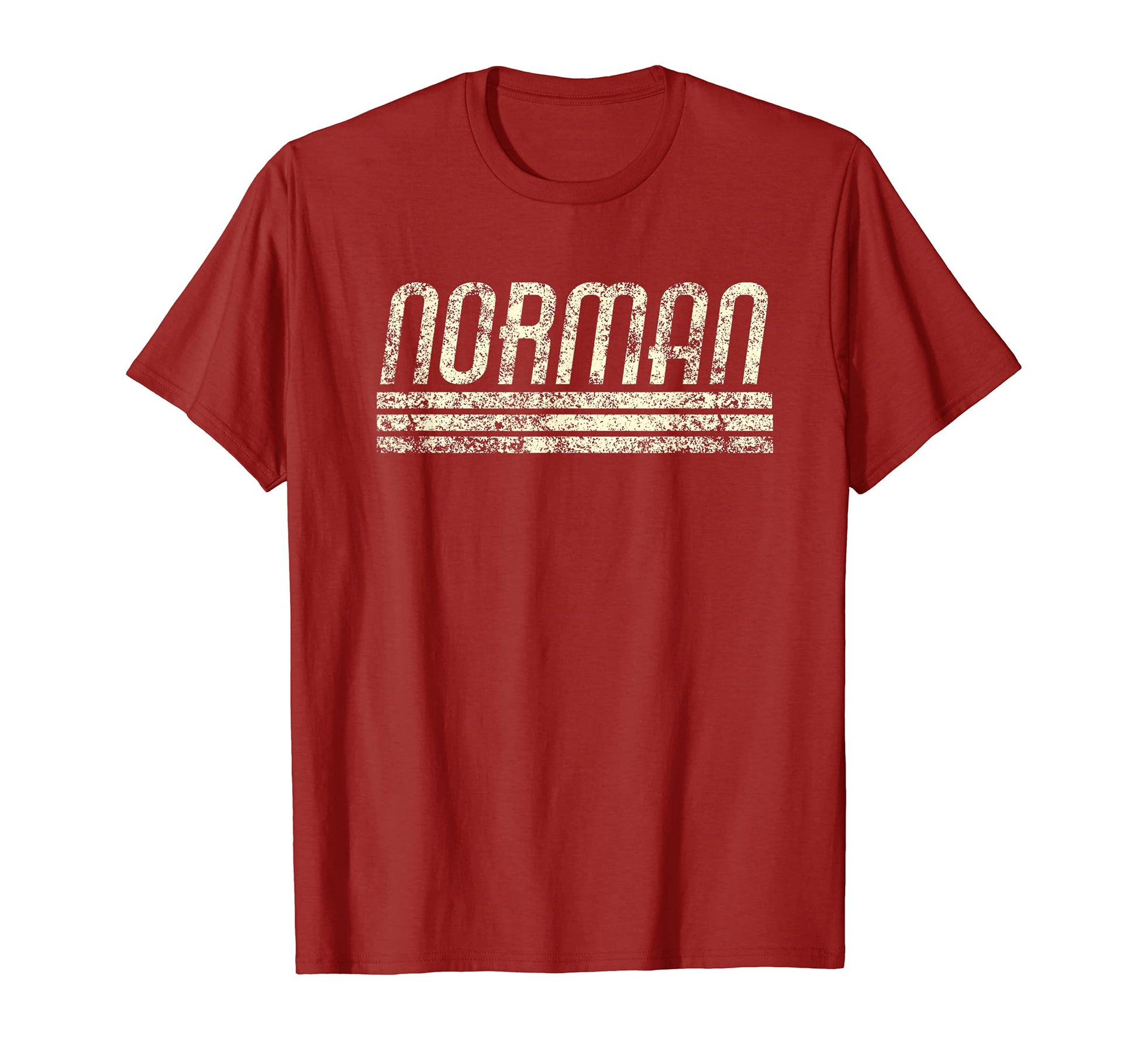 Norman Oklahoma Weathered Stripe T-Shirt - Streetwear Style Unisex - T-Shirt, Sweatshirt, Hoodie