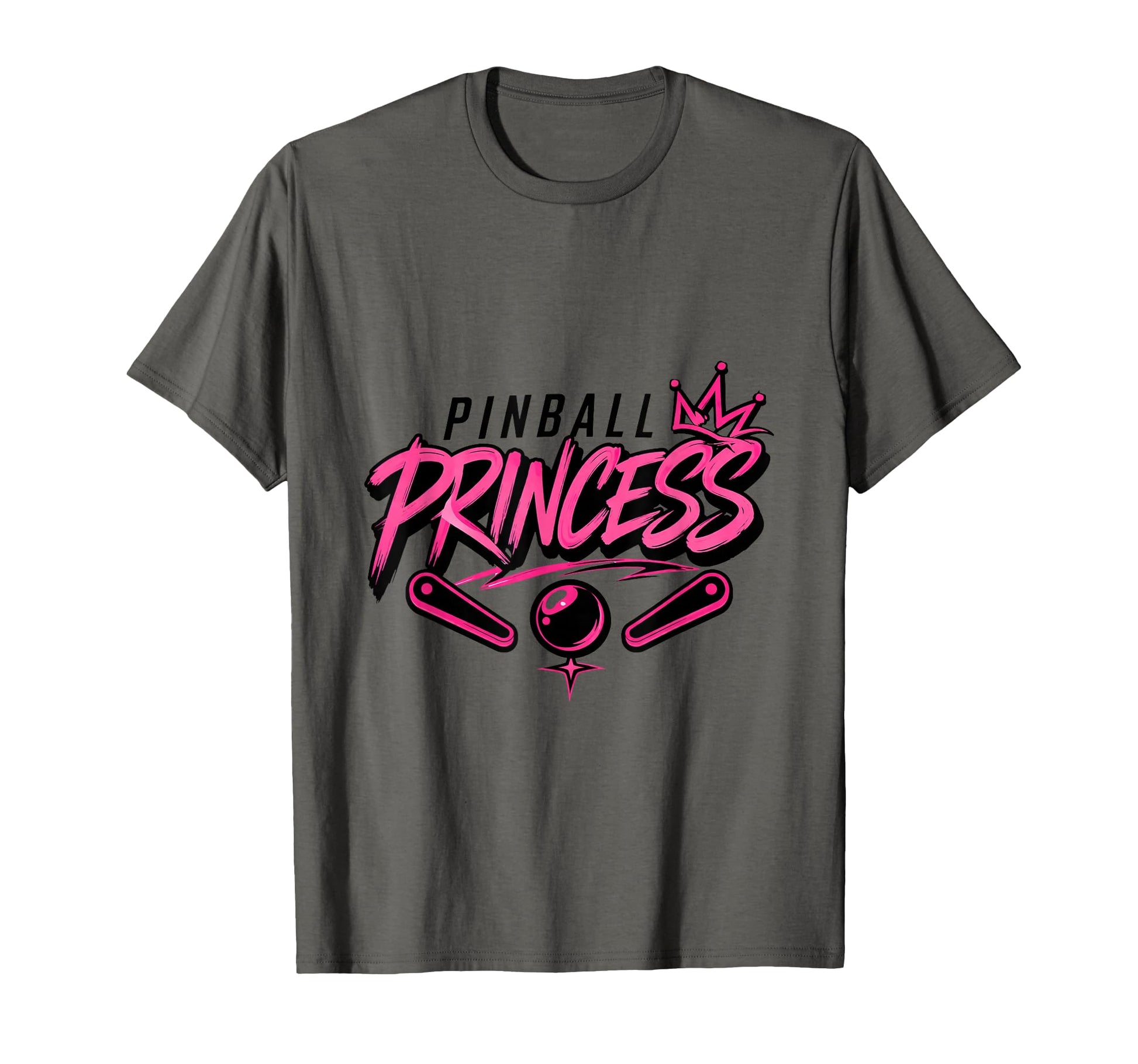 Pinball Princess Machines Funny Arcade T-Shirt - Minimalist Print Unisex - T-Shirt, Sweatshirt, Hoodie
