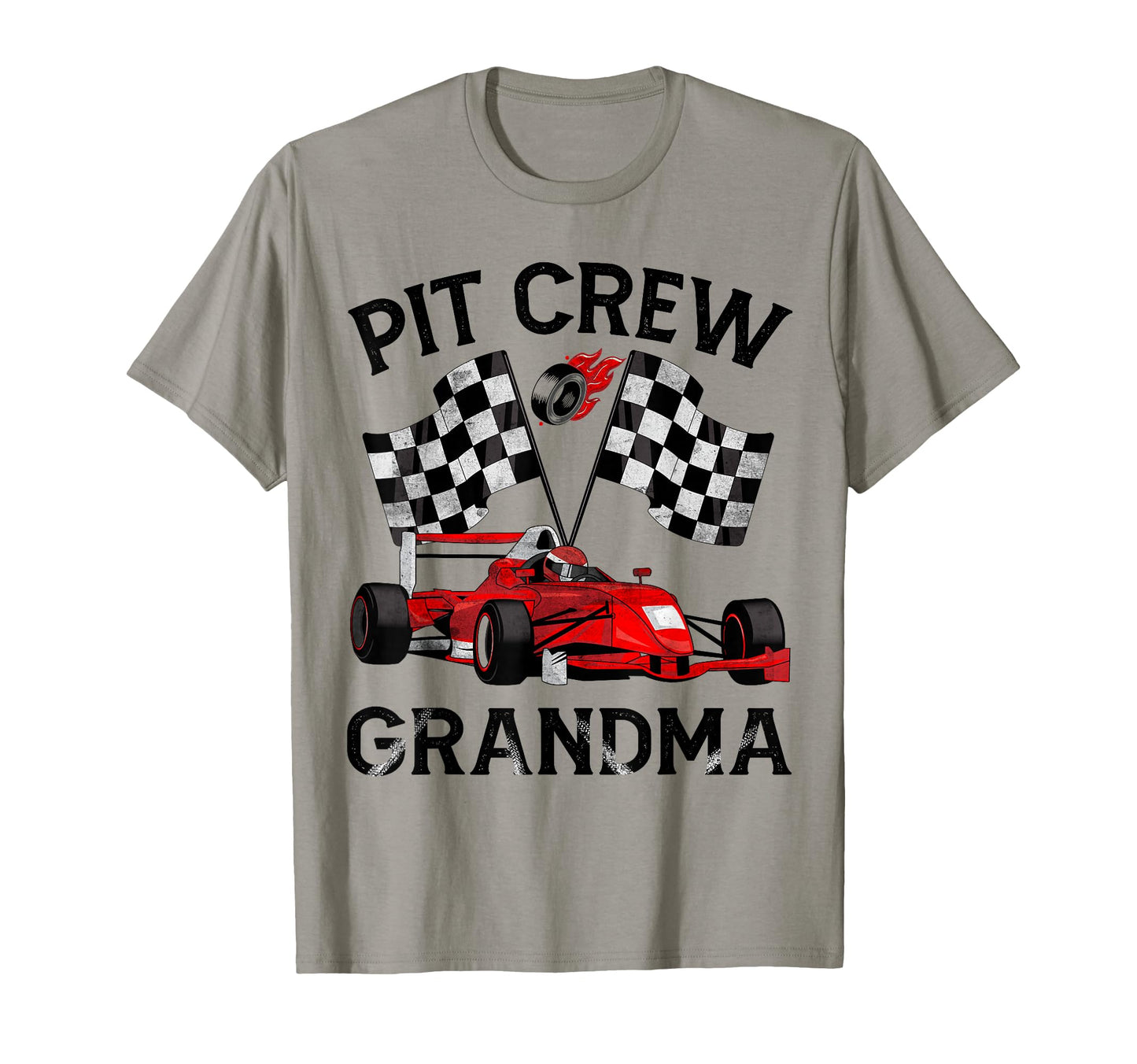 Pit Crew Grandma Race Car Birthday T-Shirt - Aesthetic Graphic for Adults - T-Shirt, Sweatshirt, Hoodie