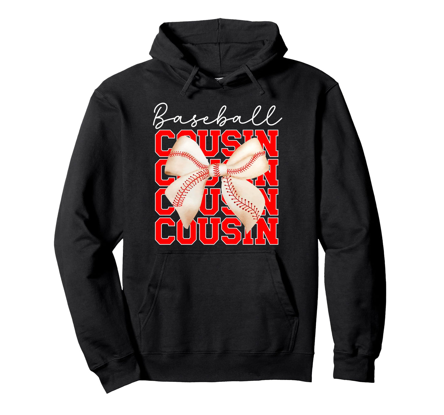 Baseball Cousin Coquette Baseball Hoodie - Minimalist Print Men Women - T-Shirt, Sweatshirt, Hoodie