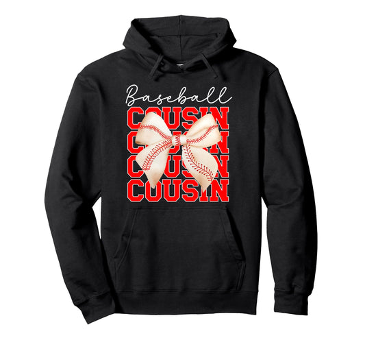 Baseball Cousin Coquette Baseball Hoodie - Minimalist Print Men Women - T-Shirt, Sweatshirt, Hoodie