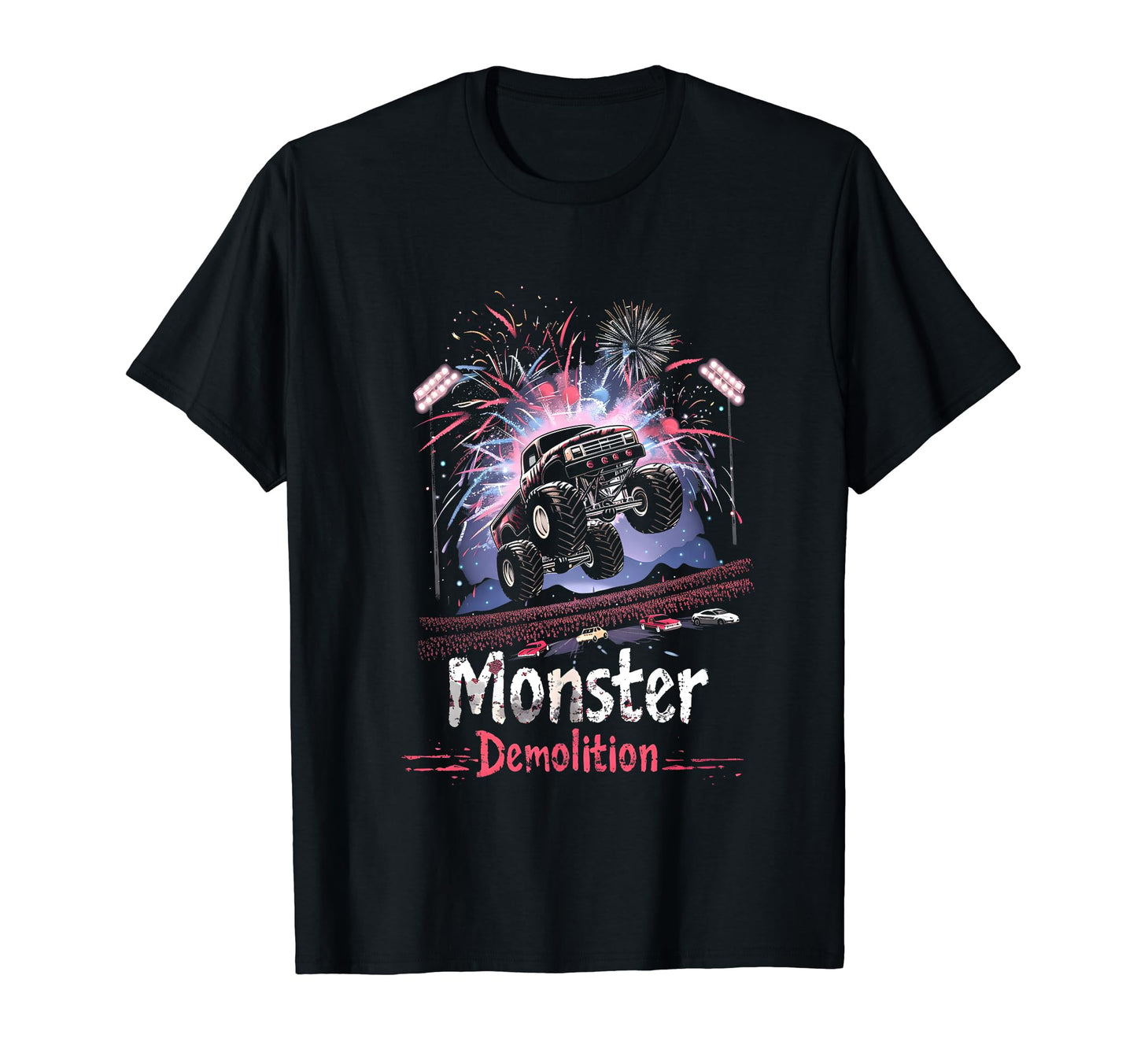 Monster Truck Demolition Car T-Shirt - Novelty Apparel for Adults - T-Shirt, Sweatshirt, Hoodie