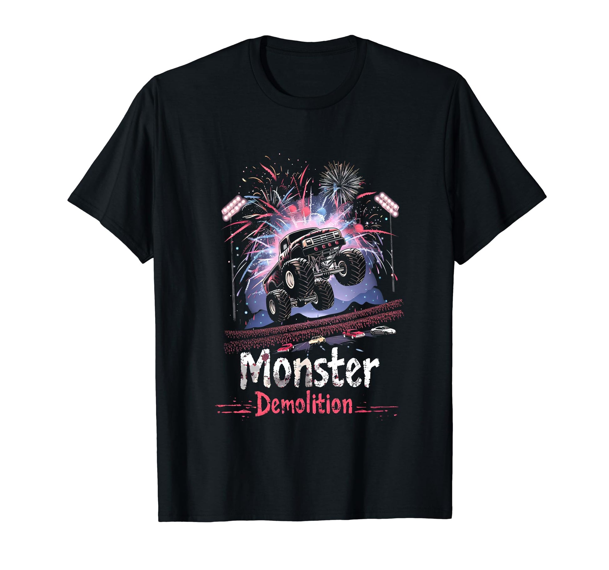 Monster Truck Demolition Car T-Shirt - Novelty Apparel for Adults - T-Shirt, Sweatshirt, Hoodie