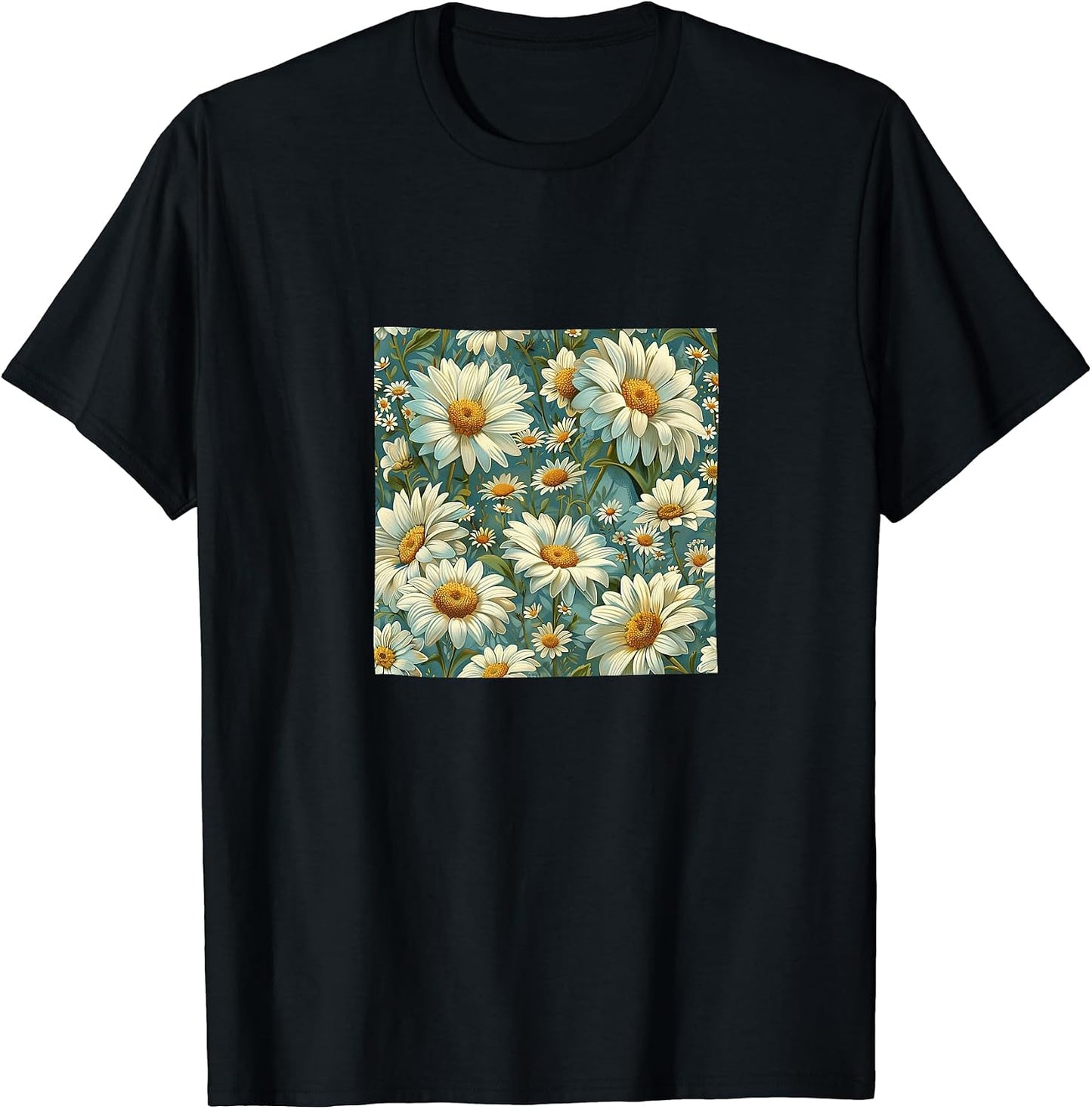 Shasta Daisy Flower Pattern Merch - Adult & Kids T-Shirts, Sweatshirts & Hoodies apparel design preview 1