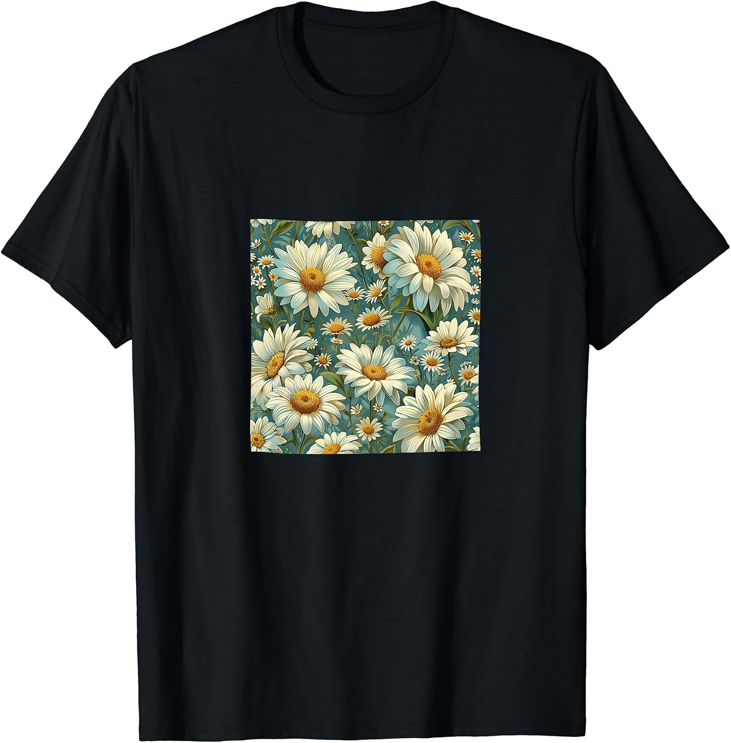 Shasta Daisy Flower Pattern Merch - Adult & Kids T-Shirts, Sweatshirts & Hoodies apparel design preview 1