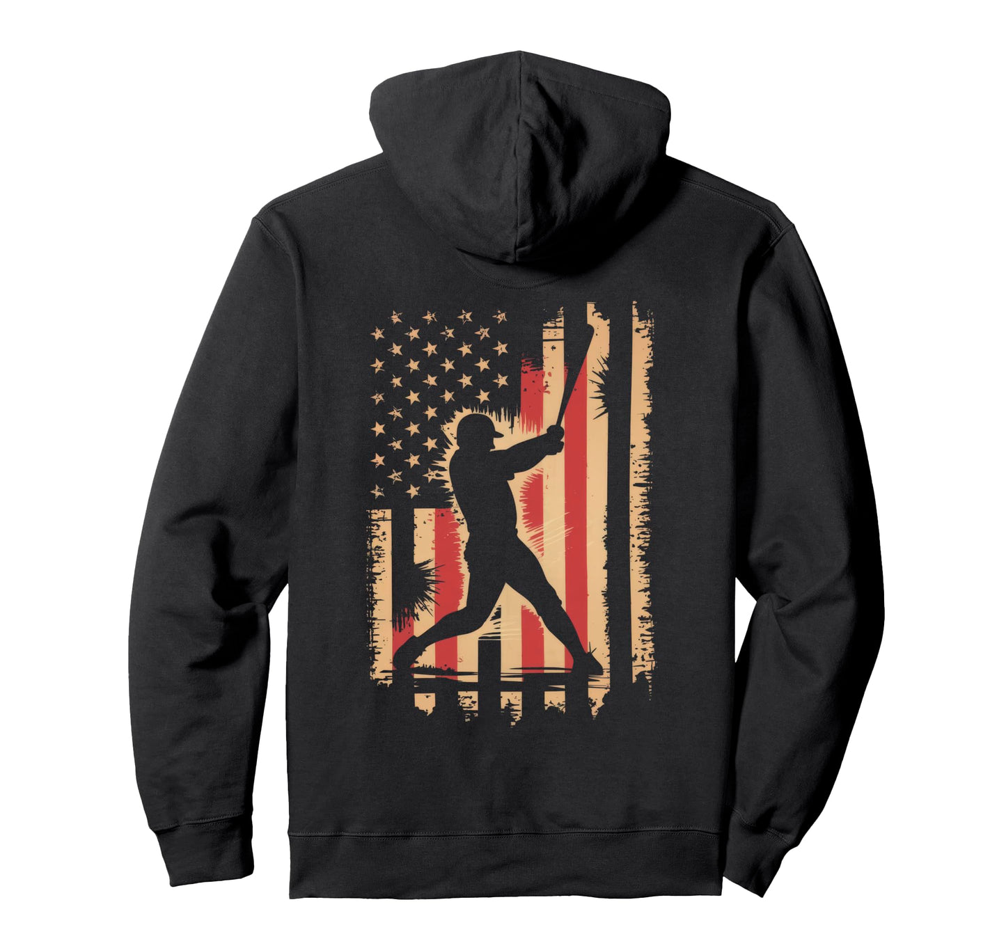 Baseball Player Team Game Day Usa Hoodie - Aesthetic Graphic Unisex - T-Shirt, Sweatshirt, Hoodie