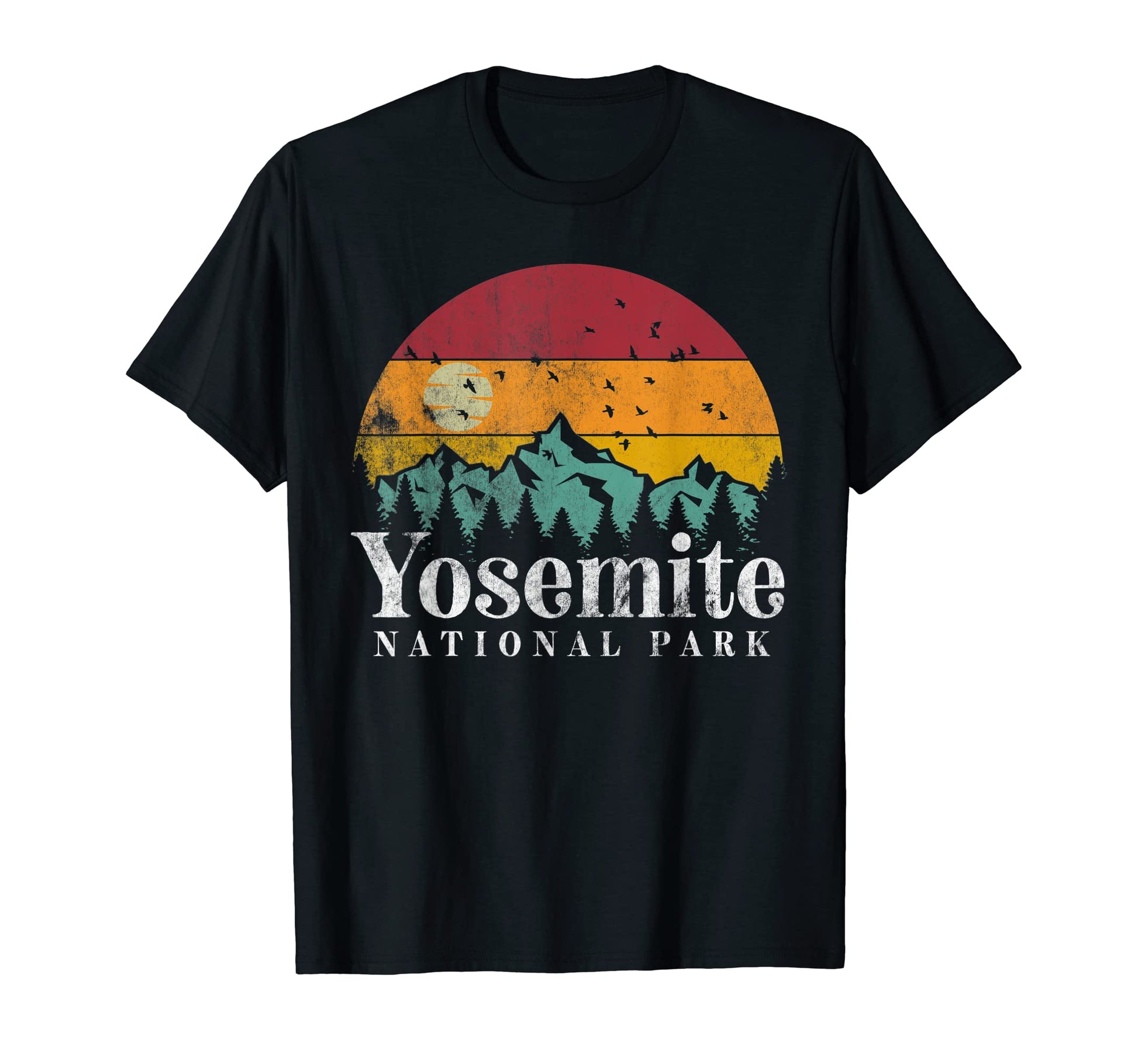 Yosemite National Park 70S 80S Mountain Ski T-Shirt - Graphic Print Unisex - T-Shirt, Sweatshirt, Hoodie