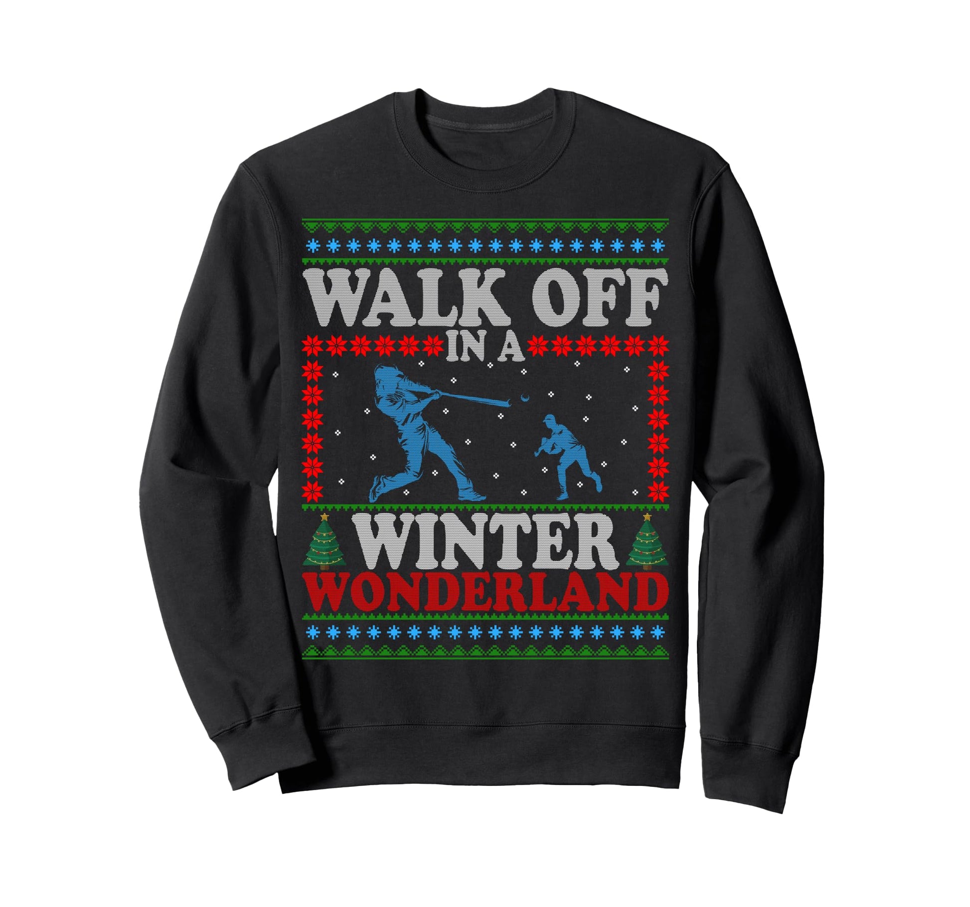 Baseball Walk Off Ugly Party Funny Sweatshirt - Graphic Print Men Women - T-Shirt, Sweatshirt, Hoodie