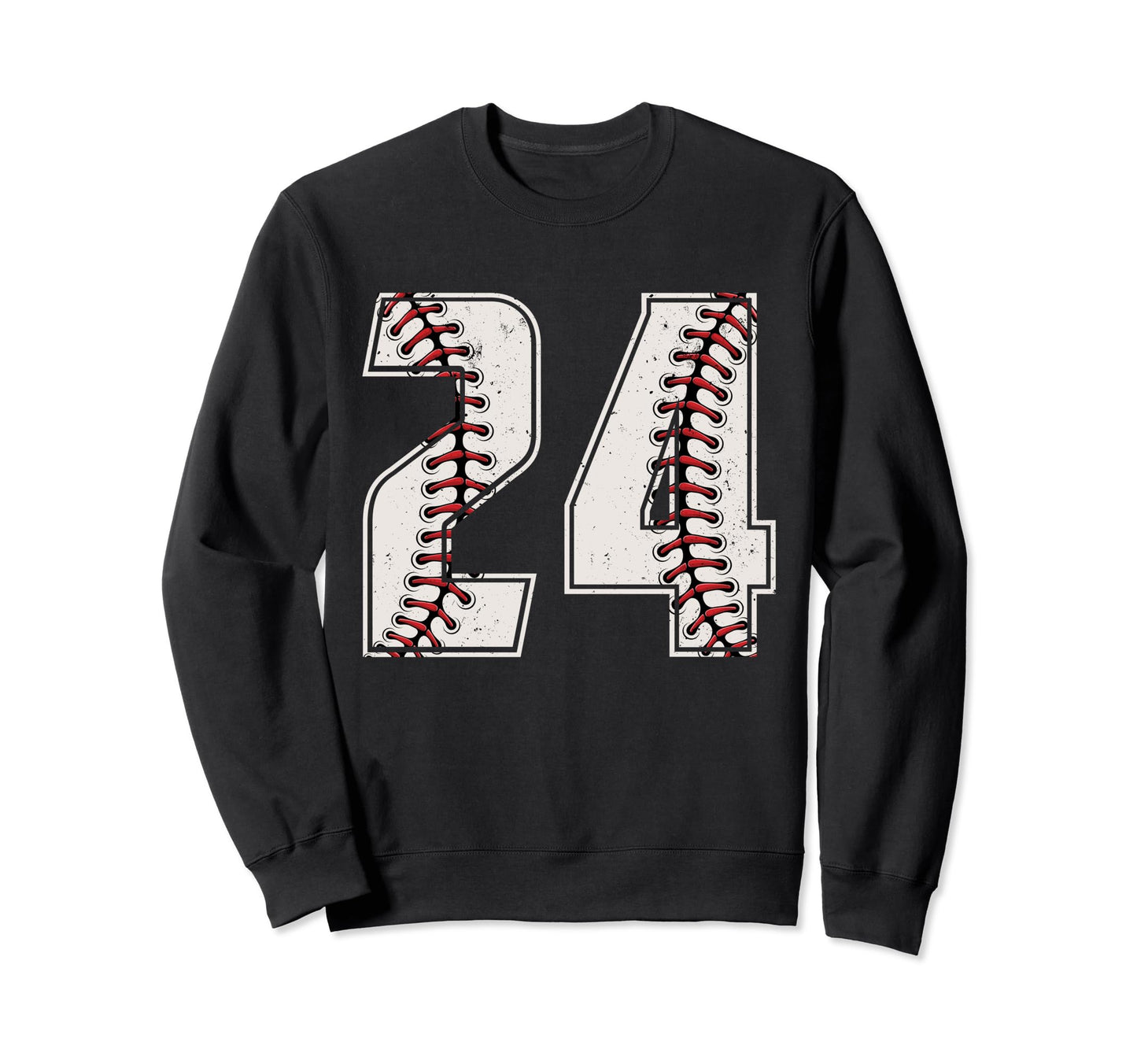 Baseball Player Number 24 Twenty Sweatshirt - Aesthetic Graphic Men Women - T-Shirt, Sweatshirt, Hoodie