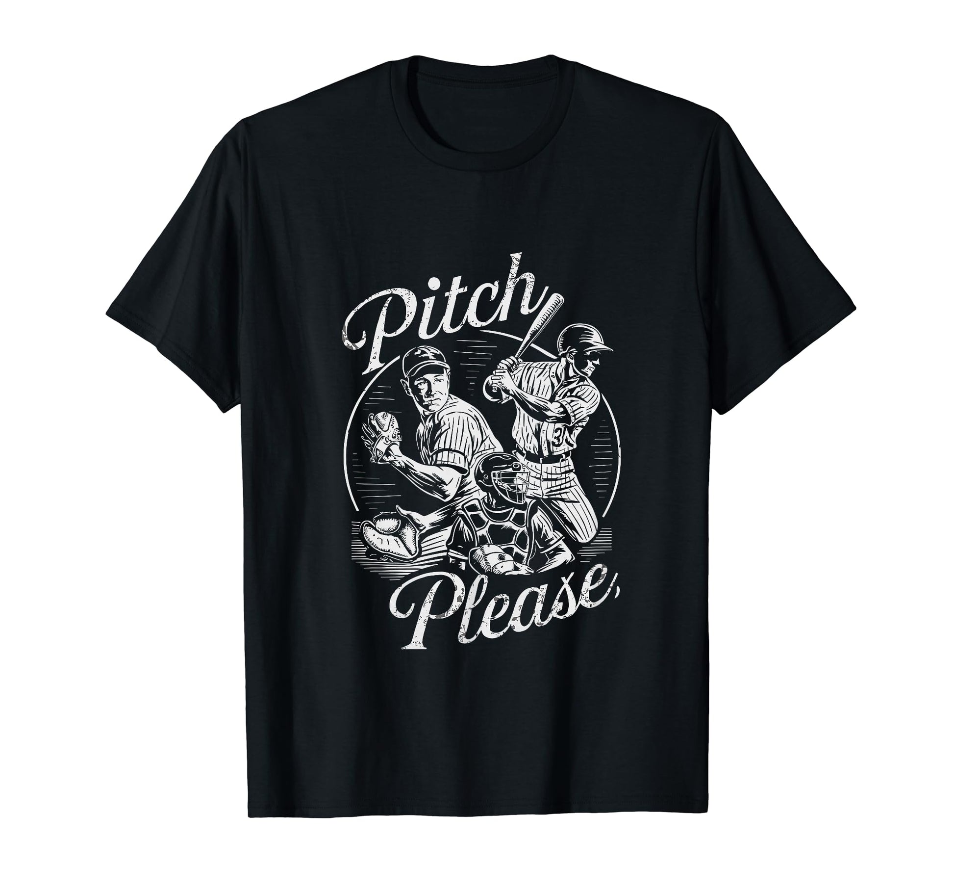 Pitching Baseball Players Pitch Please T-Shirt - Trendy Graphic Men Women - T-Shirt, Sweatshirt, Hoodie