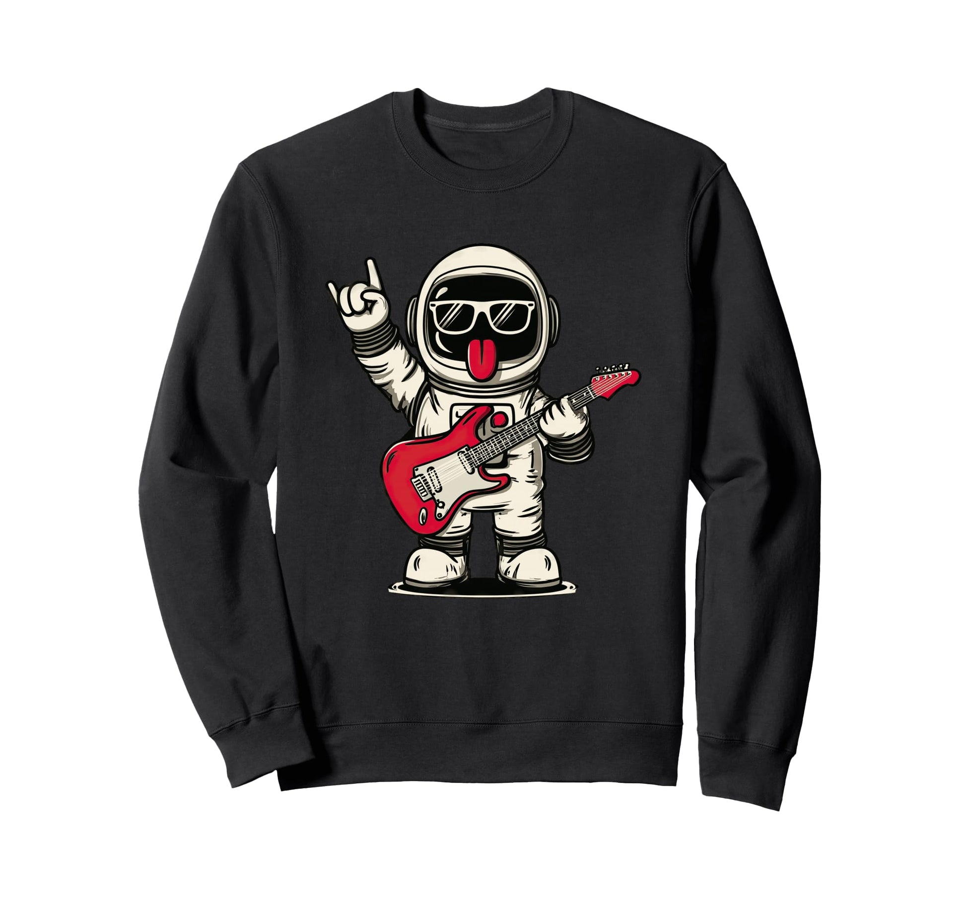 Funny Astronaut Rock And Roll Sweatshirt - Custom Art Print for Adults - T-Shirt, Sweatshirt, Hoodie