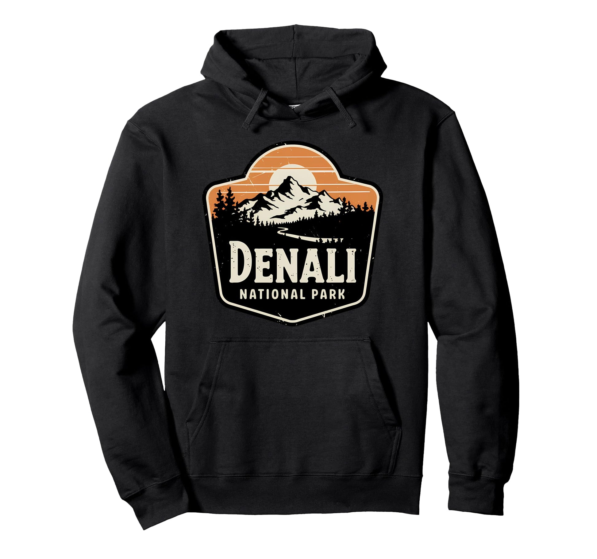 Denali Est 1917 Alaska National Park Hoodie - Novelty Apparel Unisex - T-Shirt, Sweatshirt, Hoodie