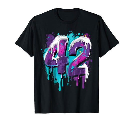 Baseball 42 Number T-Shirt - Graphic Print for Adults - T-Shirt, Sweatshirt, Hoodie