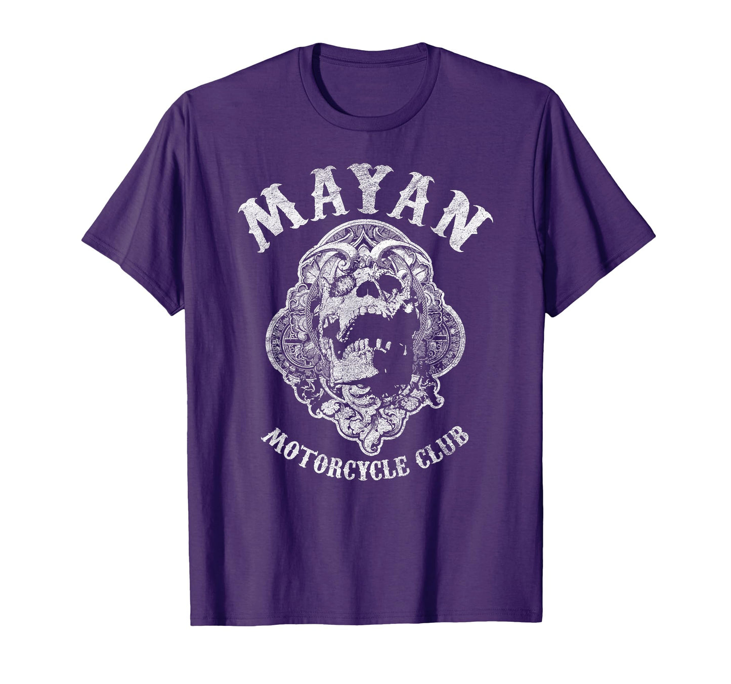 Mayan Motorcycle Skull Anarchy T-Shirt - Unique Graphic Unisex - T-Shirt, Sweatshirt, Hoodie