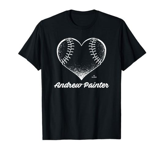 Baseball Heart Andrew Painter Prospect T-Shirt - Streetwear Style Unisex - T-Shirt, Sweatshirt, Hoodie
