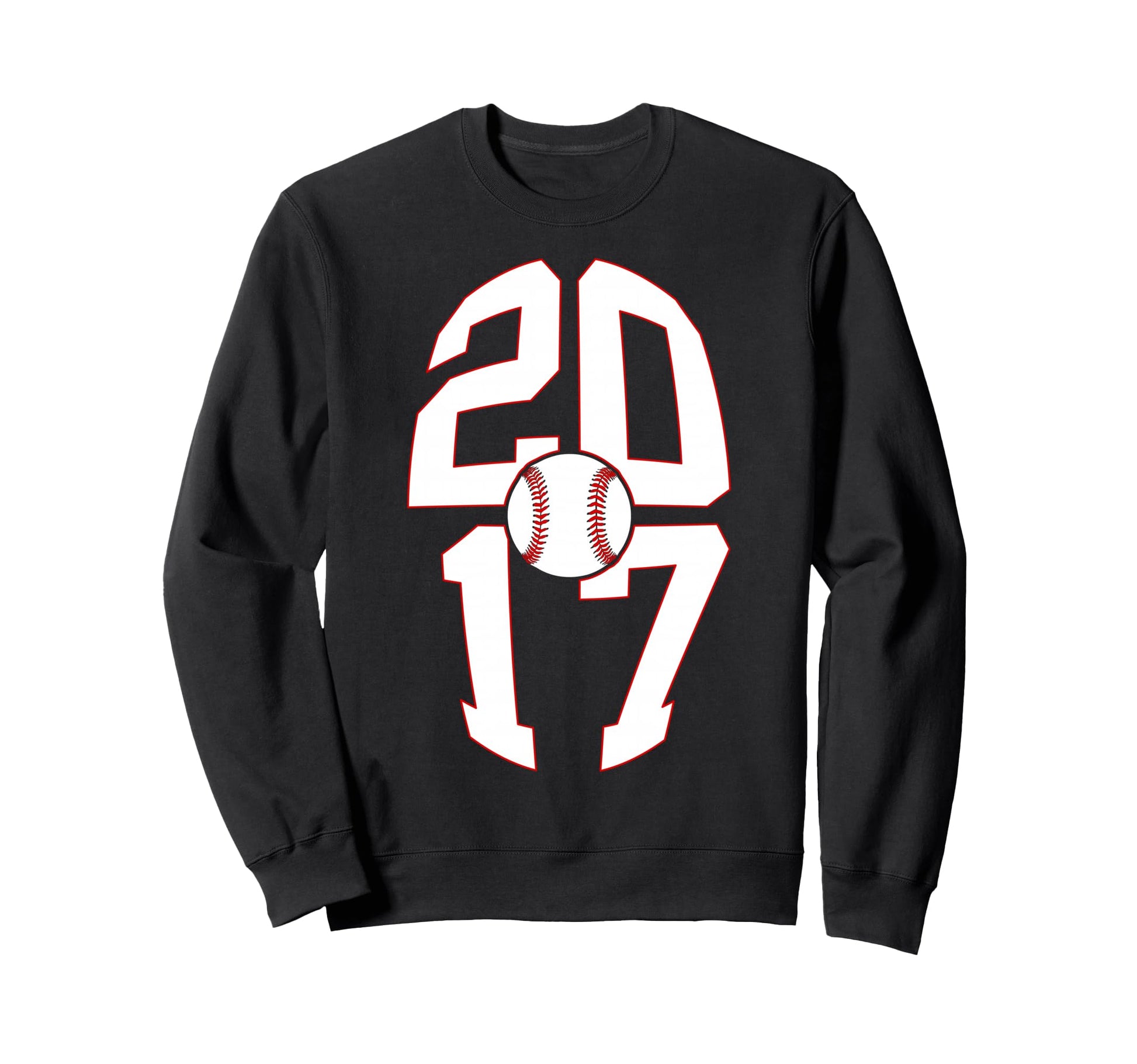 9 Years 2017 Baseball 9Th Birthday Sweatshirt - Trendy Graphic Men Women - T-Shirt, Sweatshirt, Hoodie