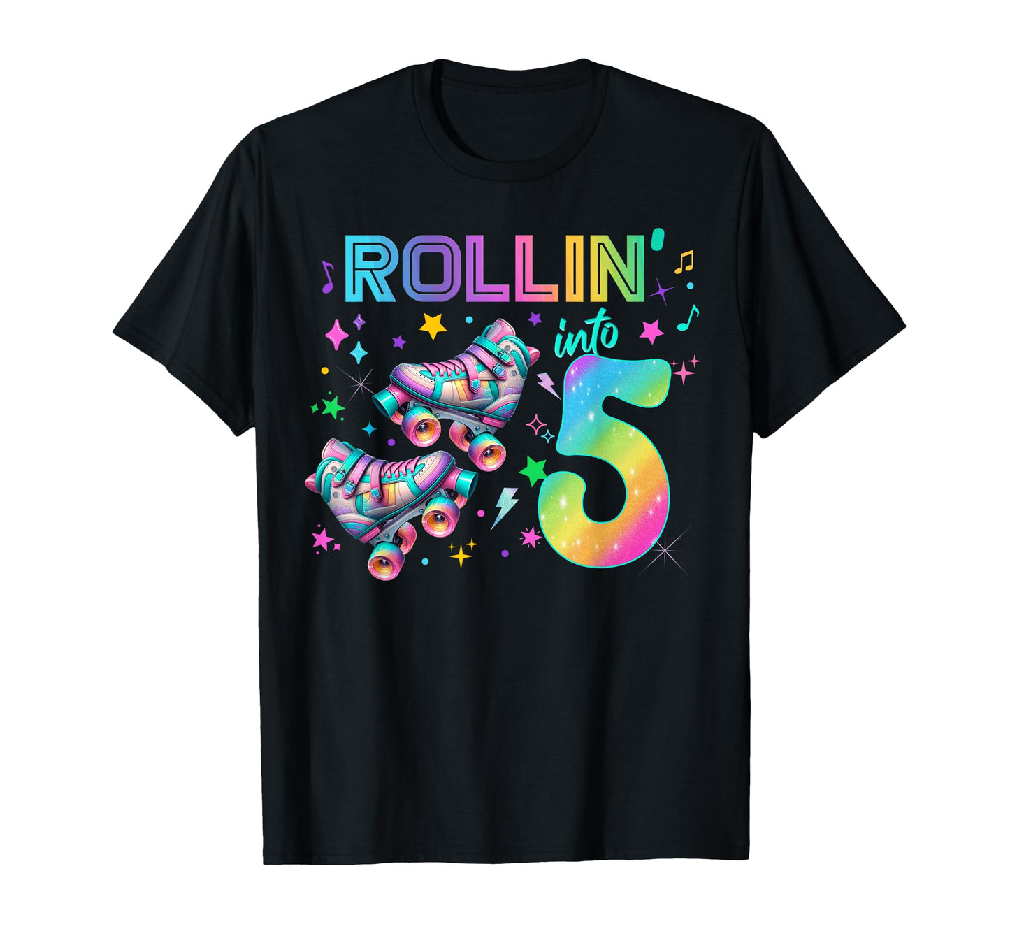 Roller Skates Birthday Outfit T-Shirt - Unique Graphic Men Women - T-Shirt, Sweatshirt, Hoodie
