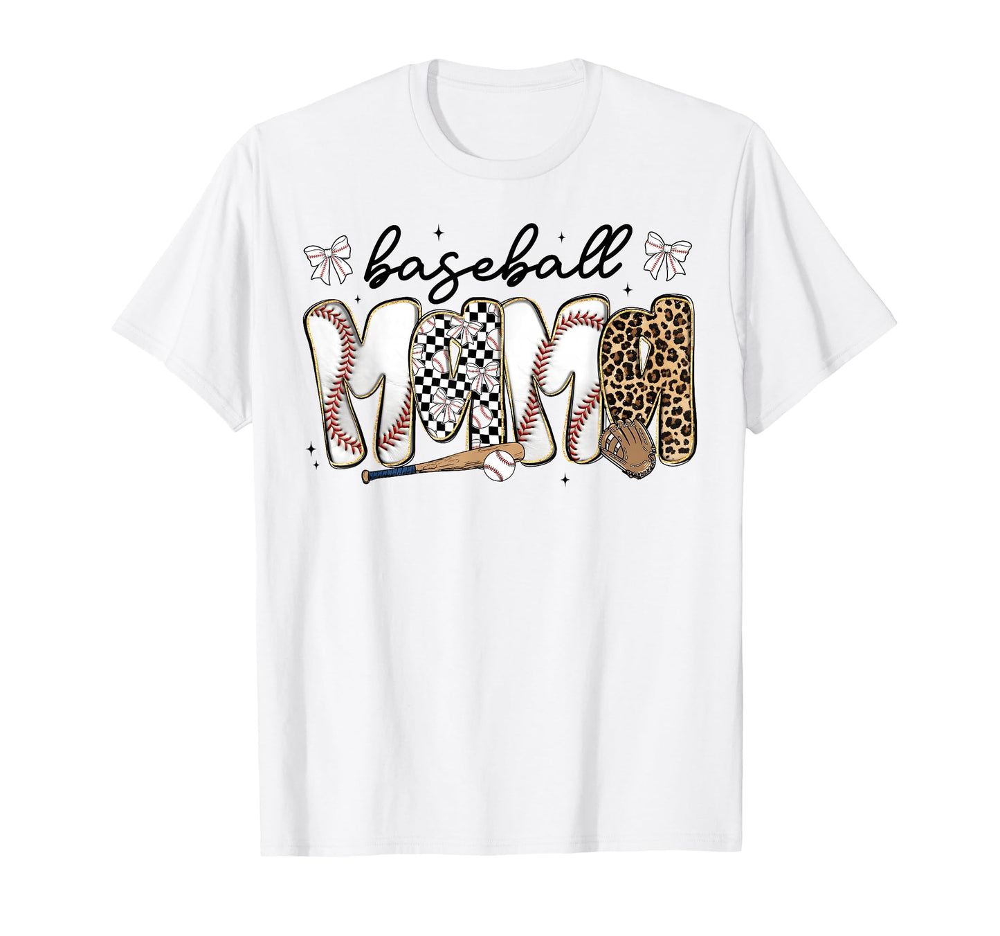 Preppy Baseball Mama Coquette Bow T-Shirt - Streetwear Style Men Women - T-Shirt, Sweatshirt, Hoodie