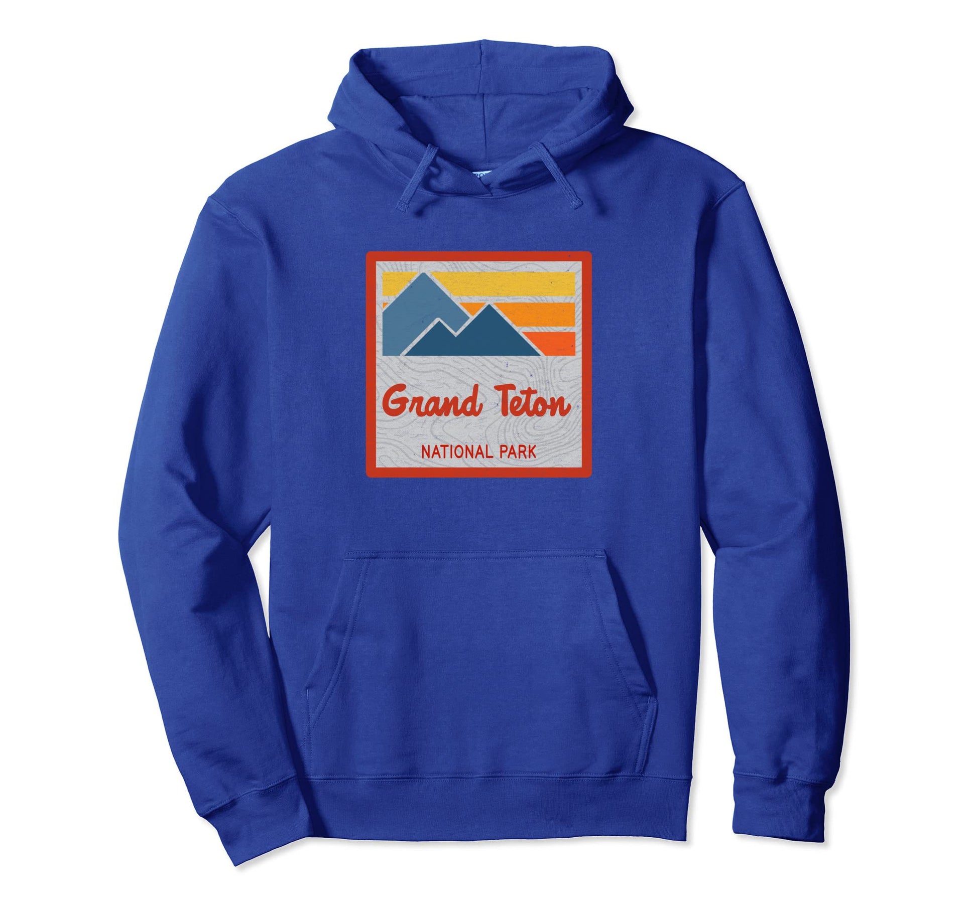 Grand Teton National Park Stripes Hoodie - Custom Art Print Men Women - T-Shirt, Sweatshirt, Hoodie