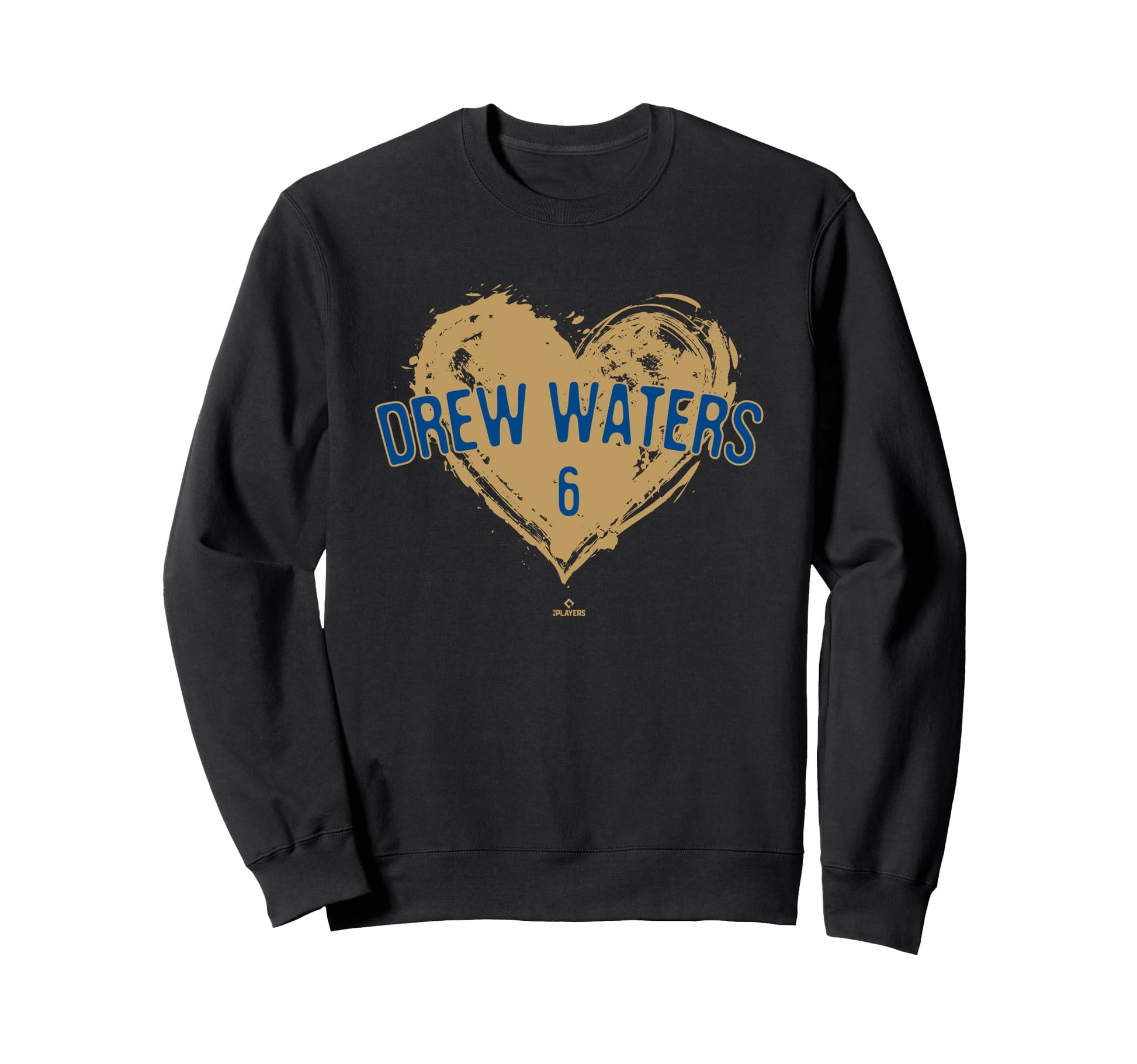 Distressed Heart Drew Waters Sweatshirt - Minimalist Print for Adults - T-Shirt, Sweatshirt, Hoodie