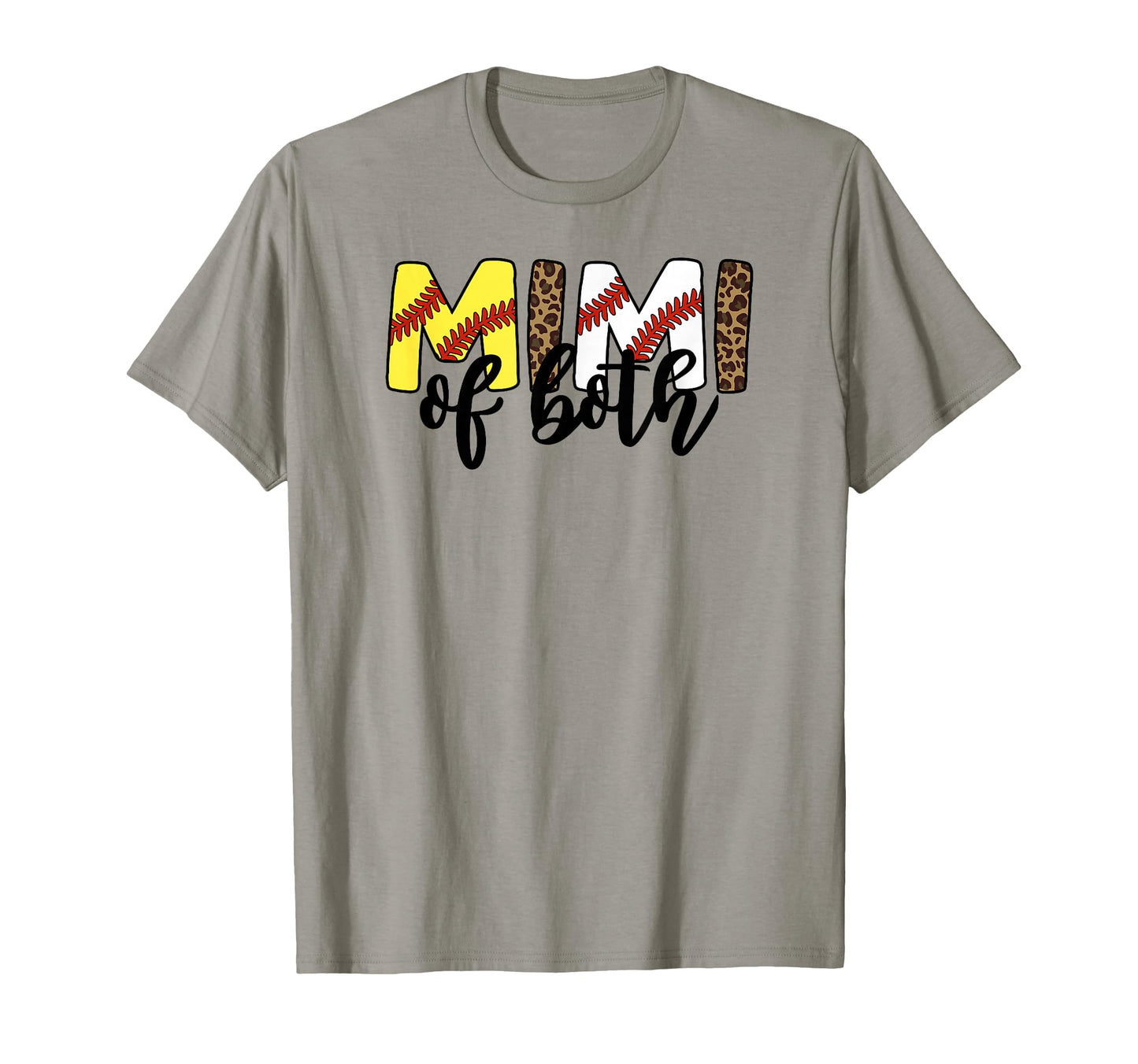 Leopard Mimi Both Baseball Softball T-Shirt - Custom Art Print for Adults - T-Shirt, Sweatshirt, Hoodie