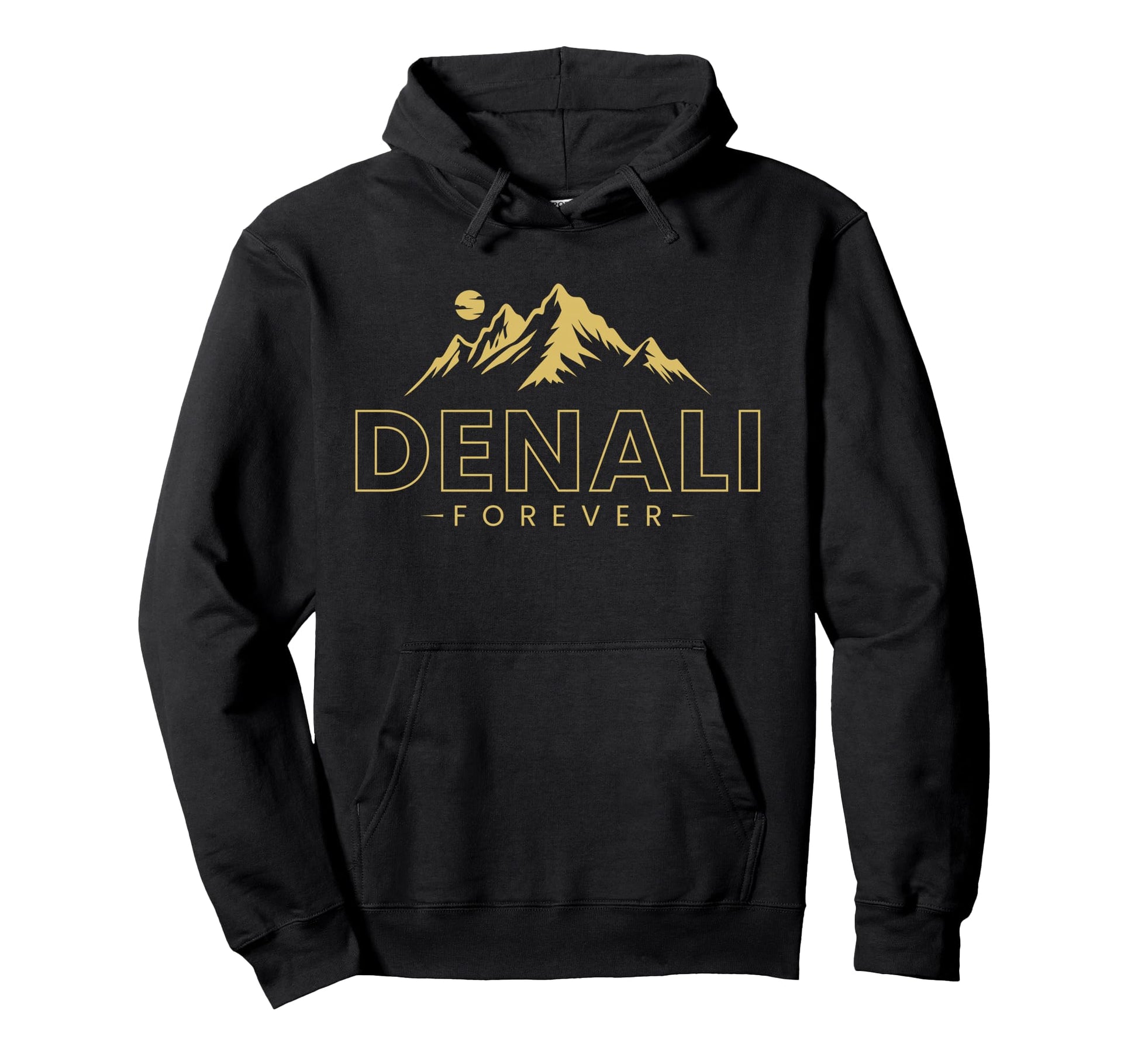 Forever Denali Alaska National Park Hoodie - Minimalist Print Men Women - T-Shirt, Sweatshirt, Hoodie