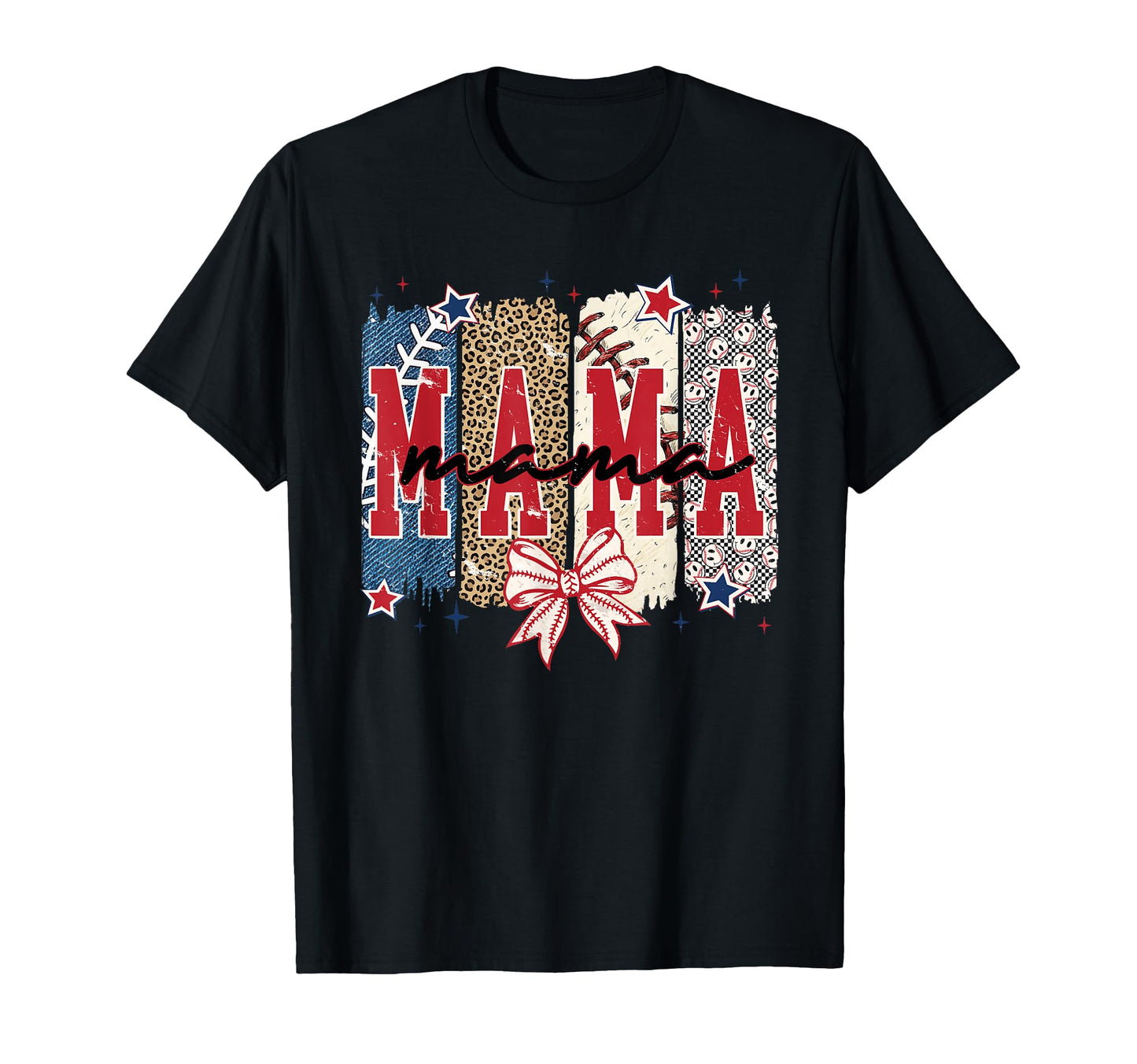 Baseball Mama Coquette Bow T-Shirt - Casual Everyday Wear for Adults - T-Shirt, Sweatshirt, Hoodie
