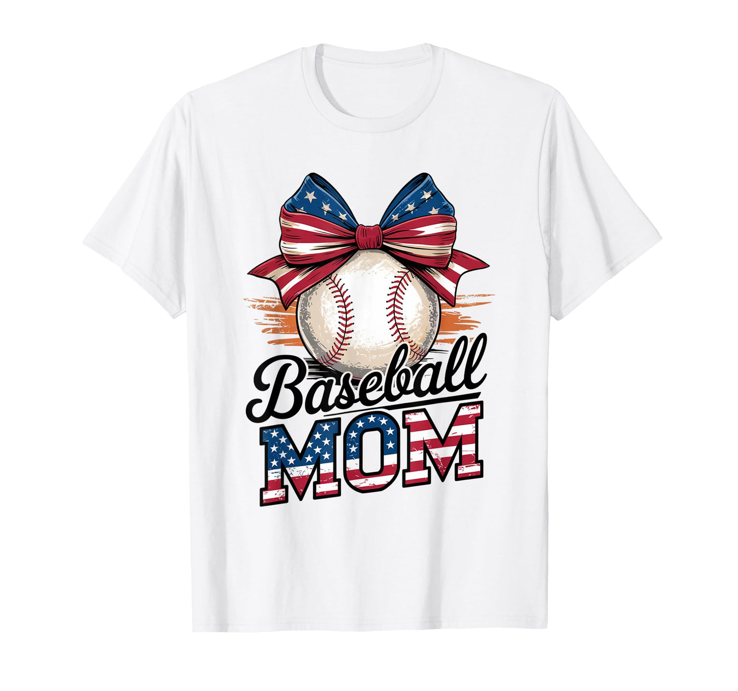 Coquette Bow American Baseball Mom T-Shirt - Streetwear Style for Adults - T-Shirt, Sweatshirt, Hoodie