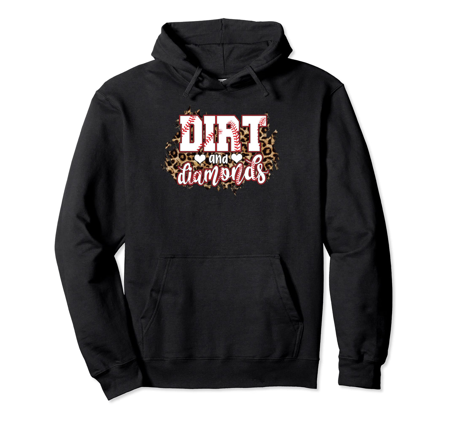 Dirt And Diamonds Funny Baseball Lover Hoodie - Novelty Apparel Unisex - T-Shirt, Sweatshirt, Hoodie