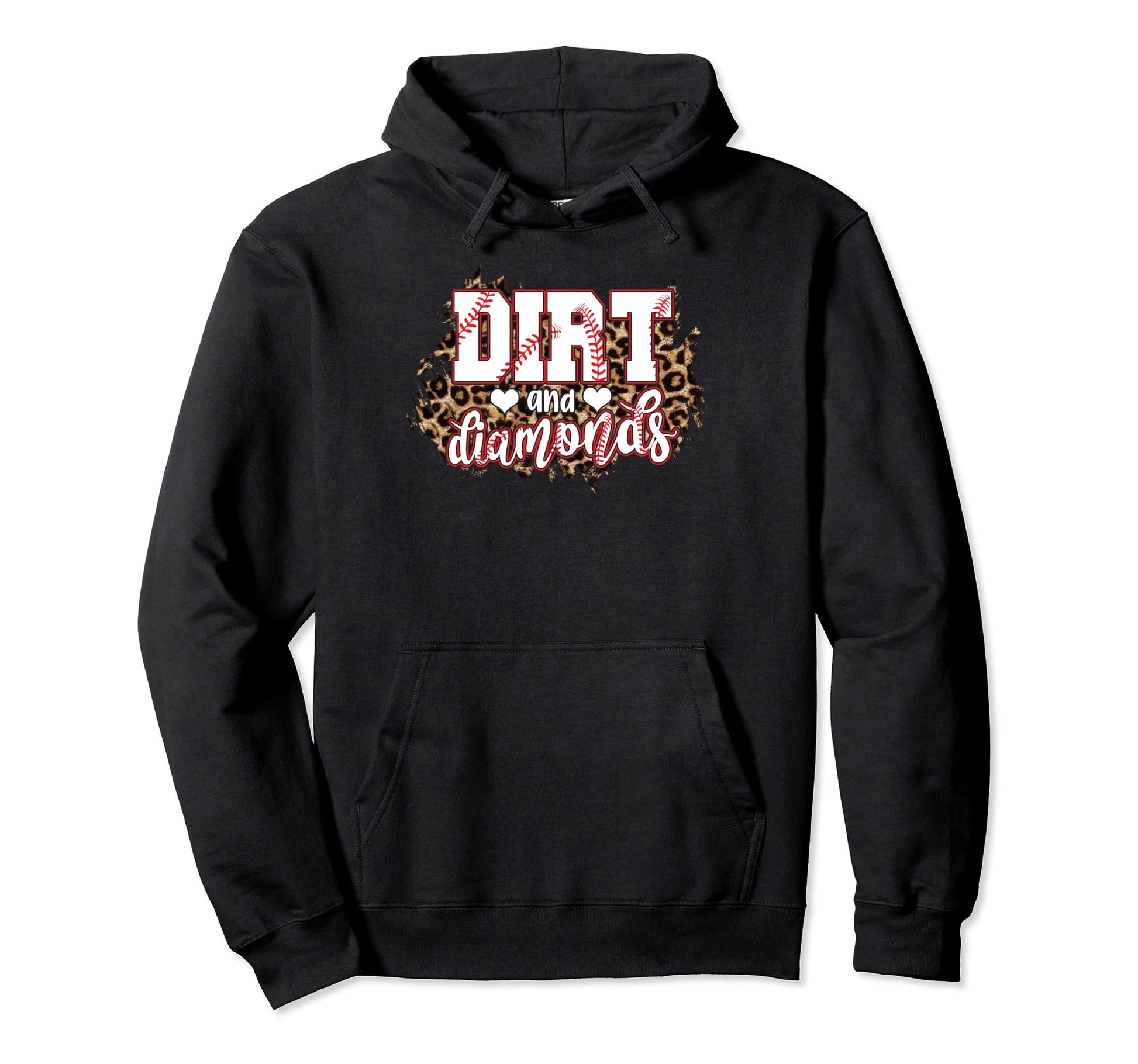 Dirt And Diamonds Funny Baseball Lover Hoodie - Novelty Apparel Unisex - T-Shirt, Sweatshirt, Hoodie
