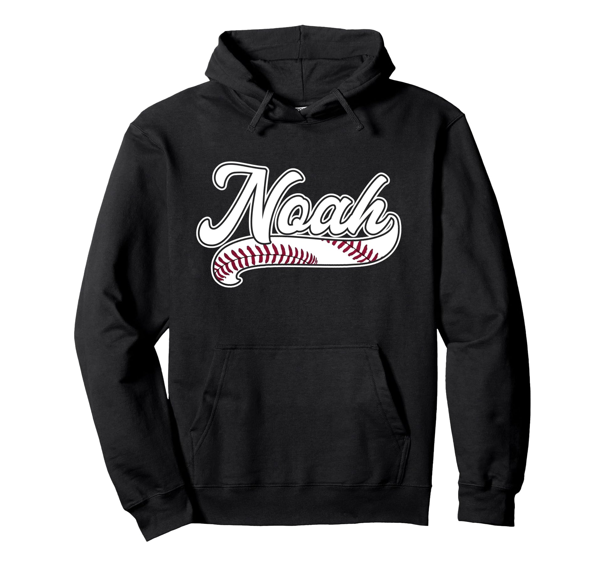 Noah Personalized Baseball Fan Hoodie - Casual Everyday Wear for Adults - T-Shirt, Sweatshirt, Hoodie