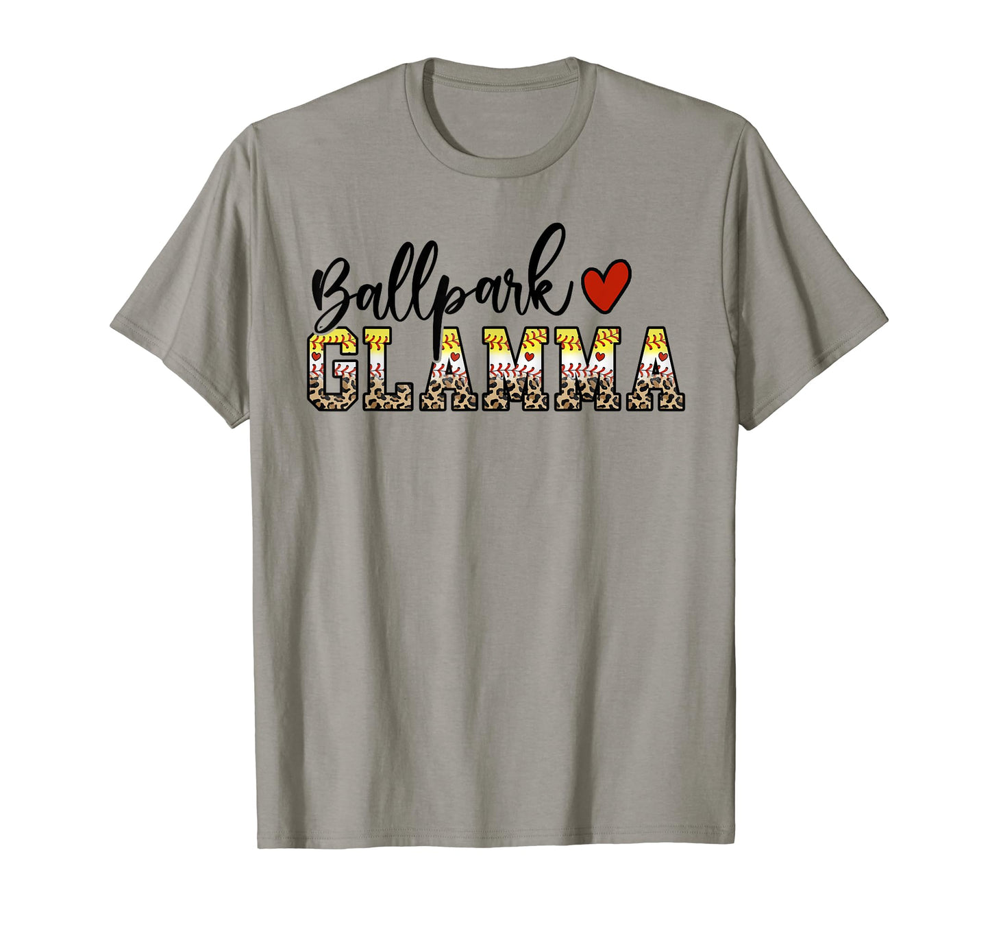 Ballpark Glamma Baseball Softball T-Shirt - Fun Novelty Design Men Women - T-Shirt, Sweatshirt, Hoodie