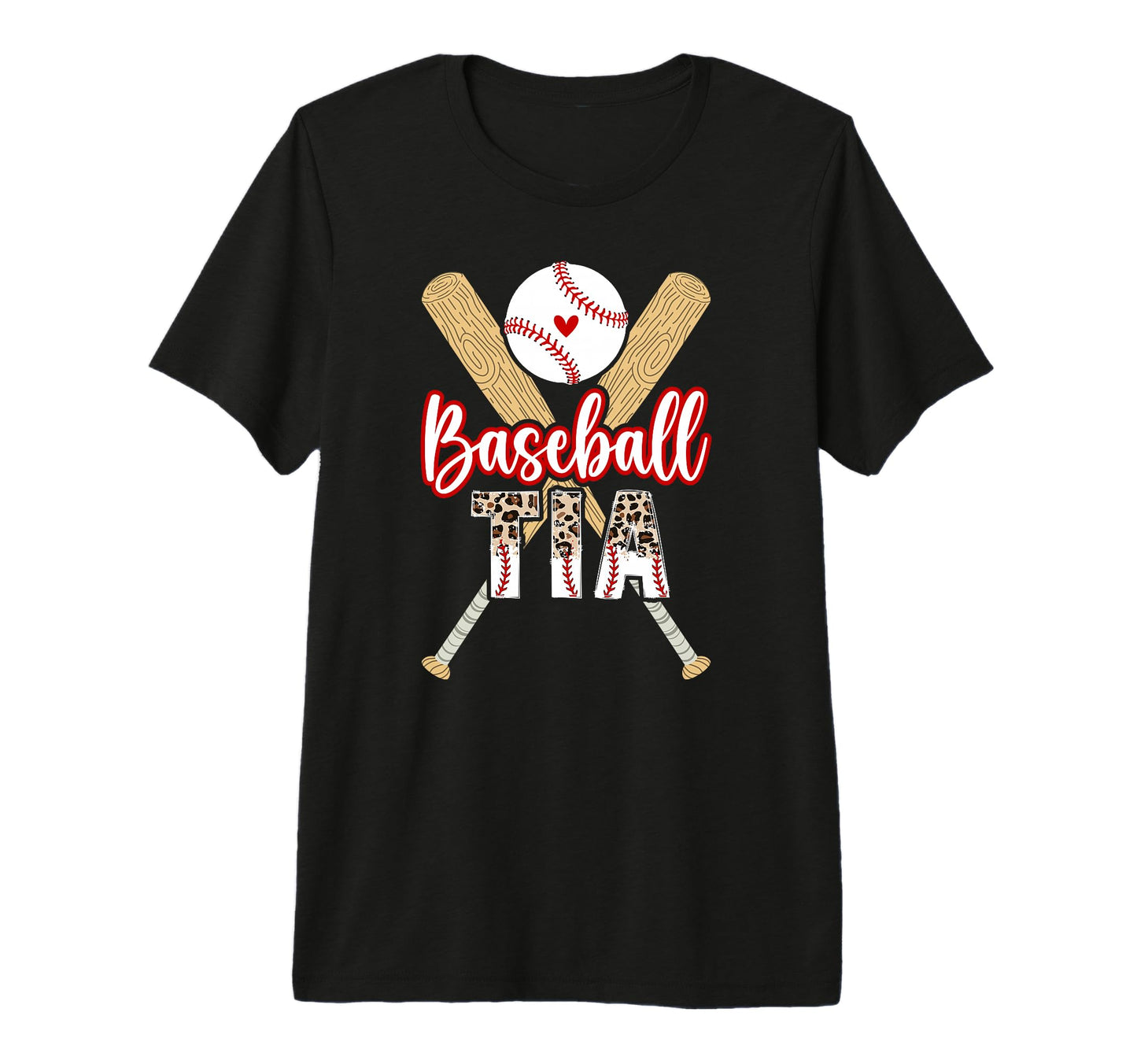 Baseball Tia Leopard Tia Baseball T-Shirt - Aesthetic Graphic Unisex - T-Shirt, Sweatshirt, Hoodie