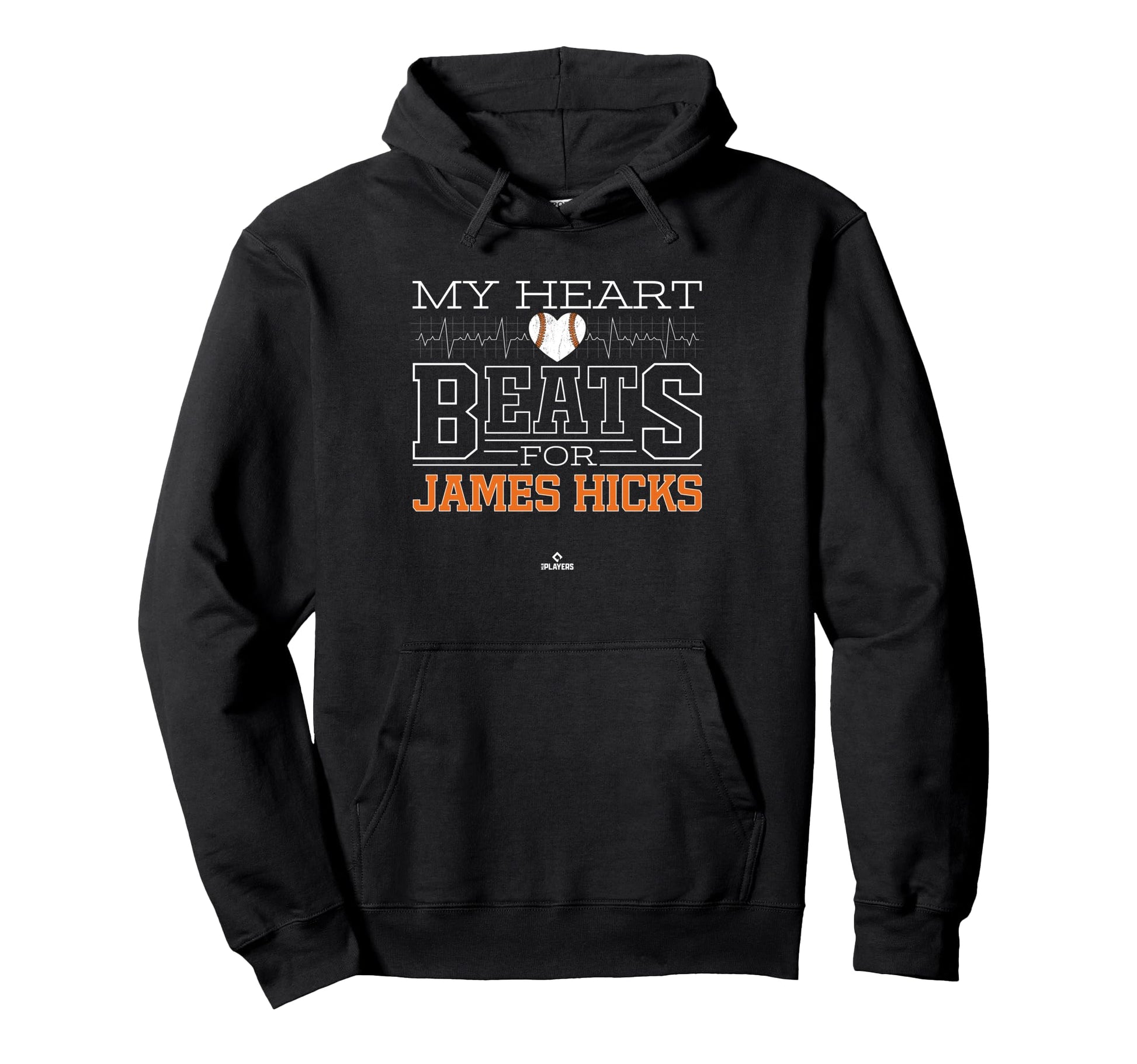 My Heart Beats James Hicks Prospect Hoodie - Fun Novelty Design for Adults - T-Shirt, Sweatshirt, Hoodie
