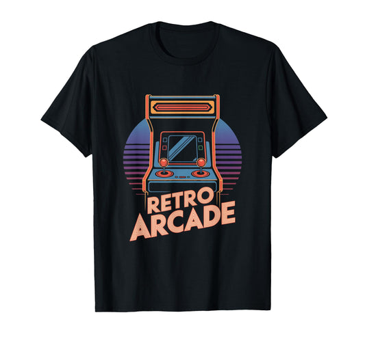 Arcade Cabinet 80S Gaming Aesthetic T-Shirt - Minimalist Print Men Women - T-Shirt, Sweatshirt, Hoodie